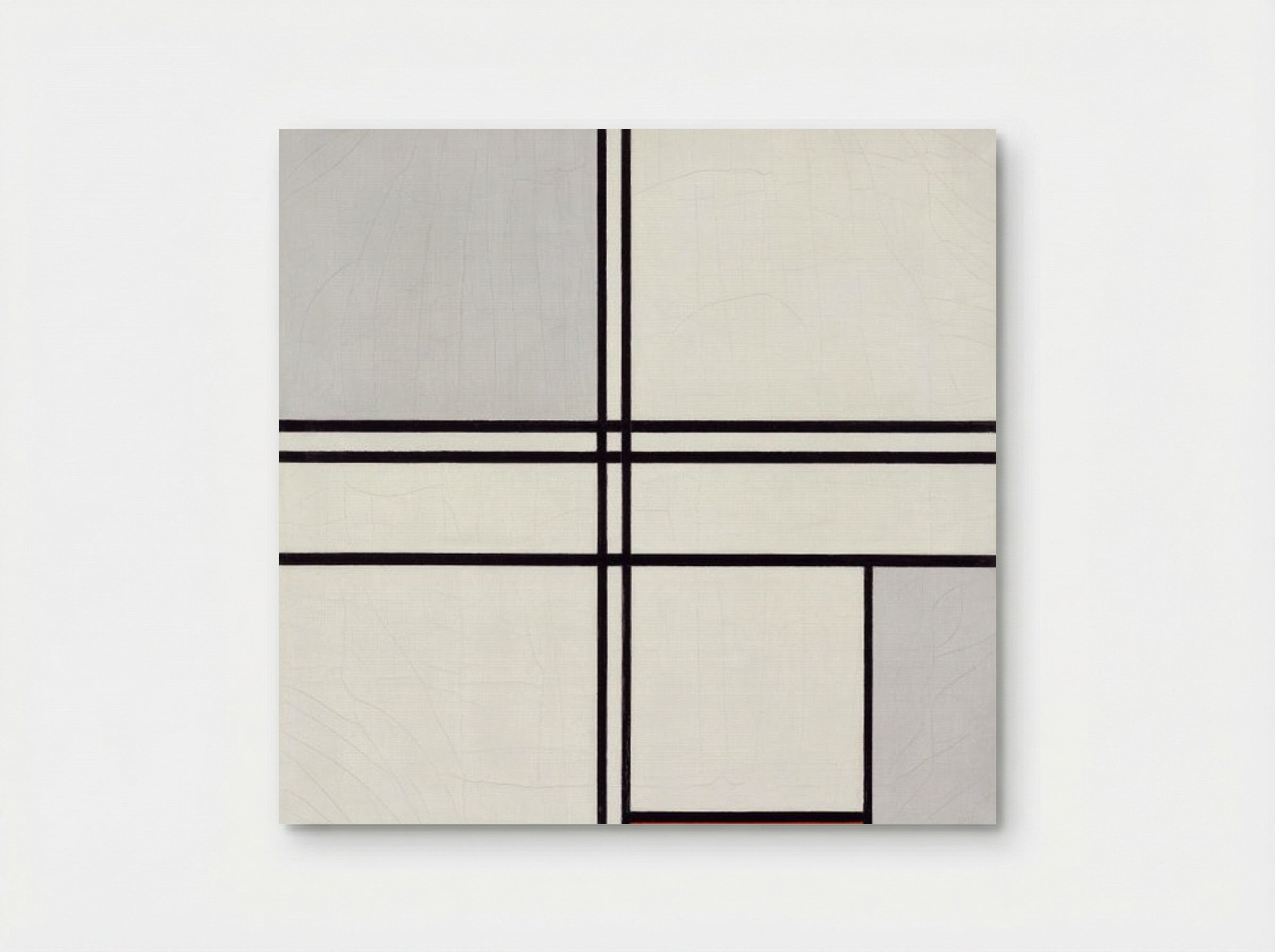 Composition No. 1, Grey-Red - Piet Mondrian - Poster