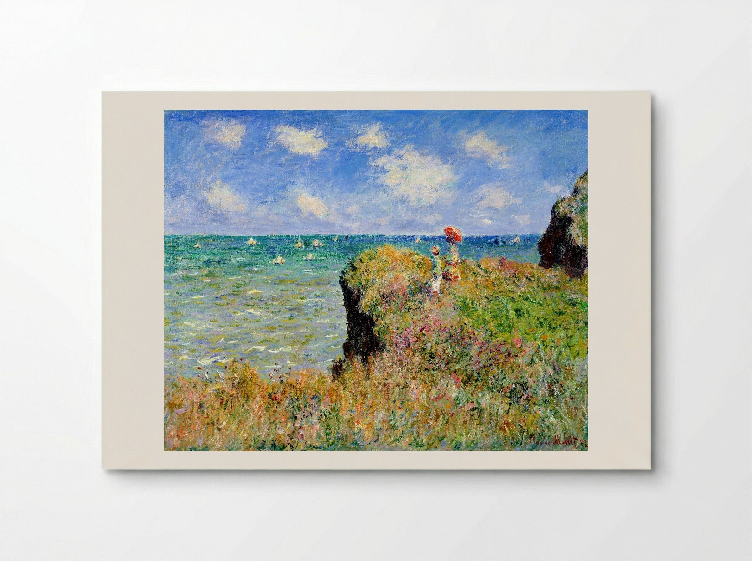 Clifftop Walk at Pourville - Claude Monet - Poster