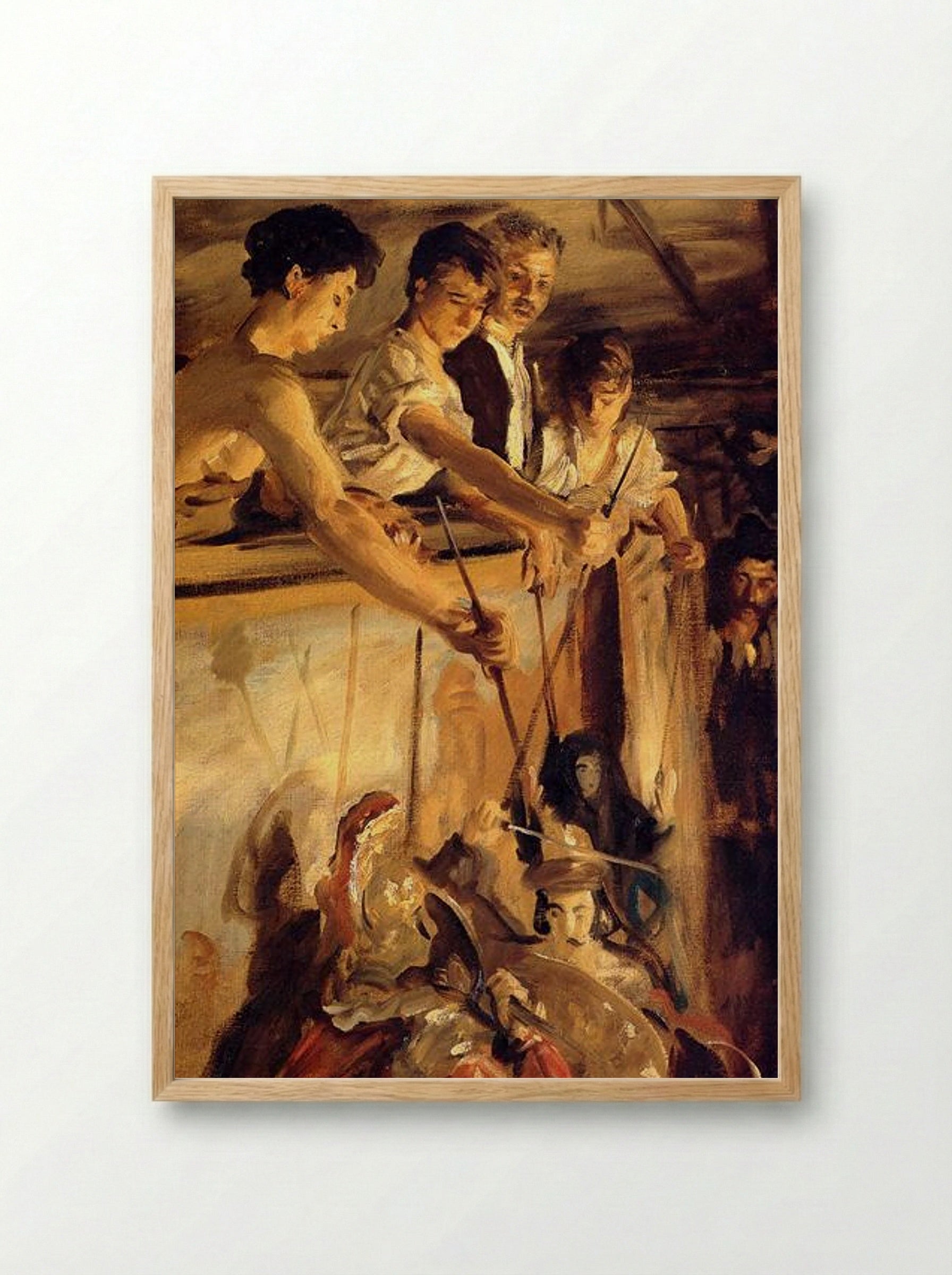 Marionettes - John Singer Sargent - Framed Print Wood
