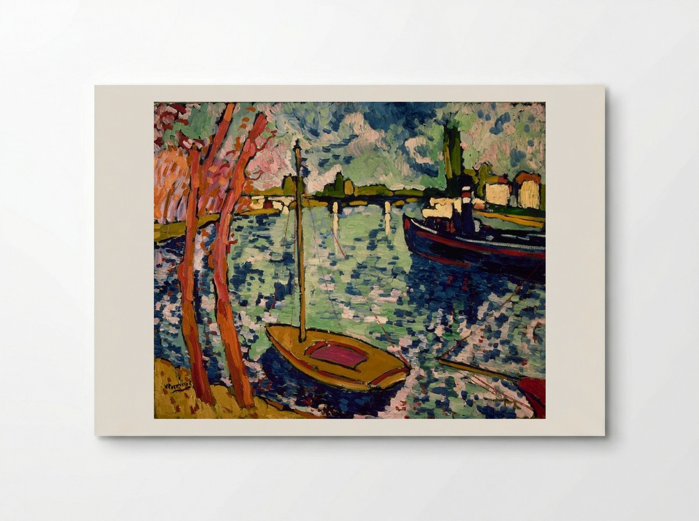 The River Seine at Chatou - Maurice de Vlaminck - Poster