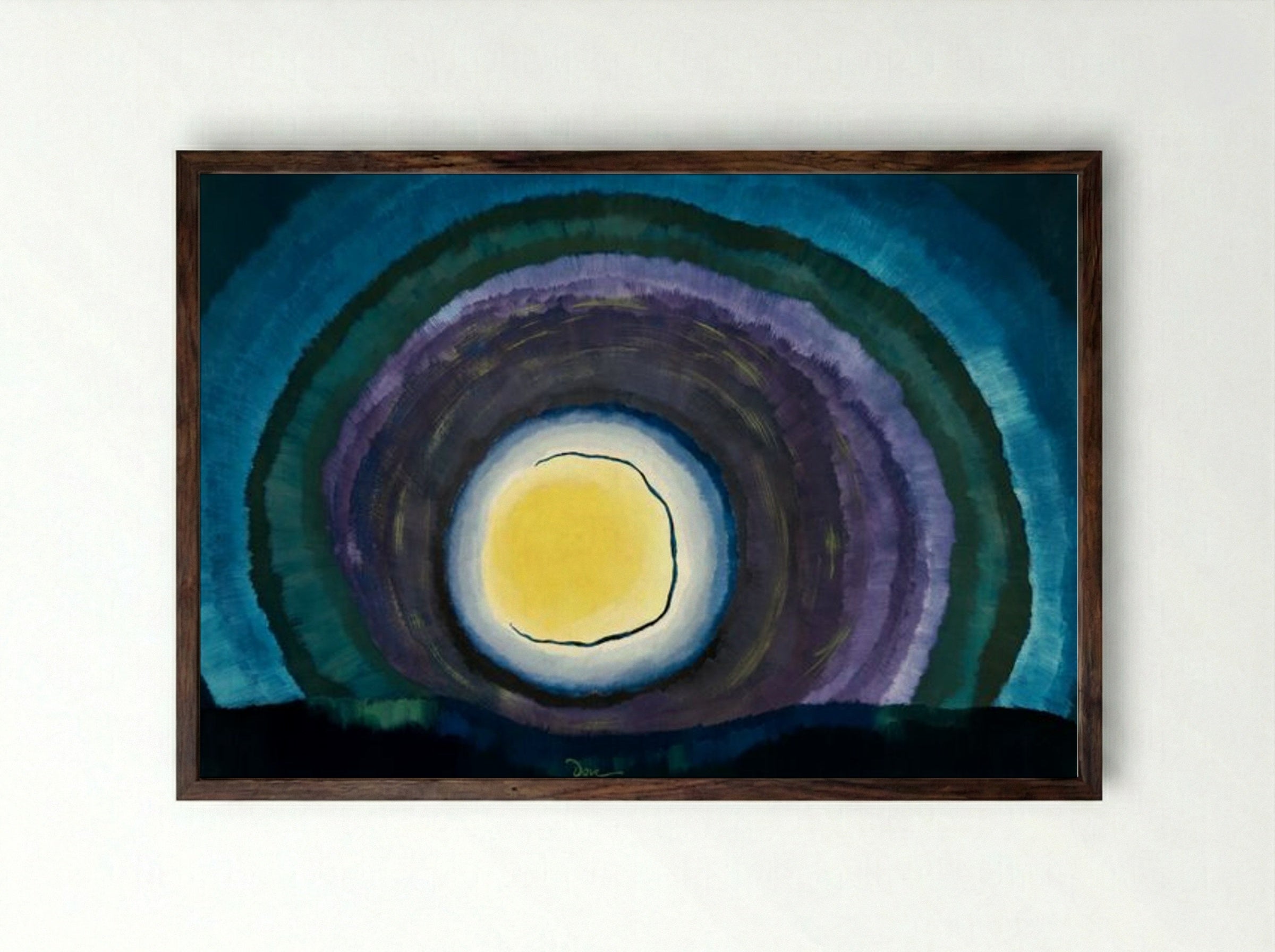 Sunrise III - Arthur Dove - Framed Print Dark Wood