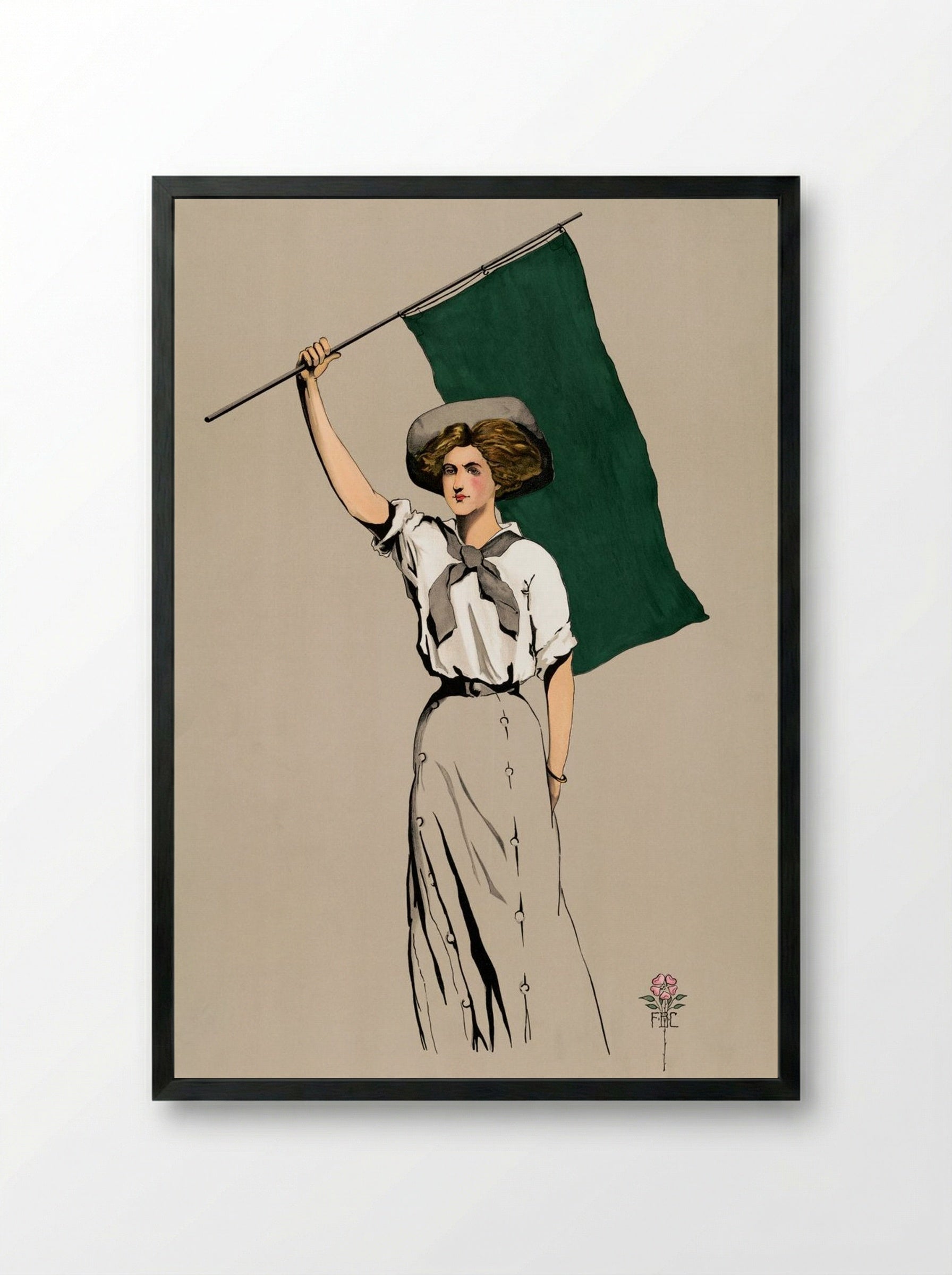 Sweet Briar - Florence Carlyle - Framed Print Black