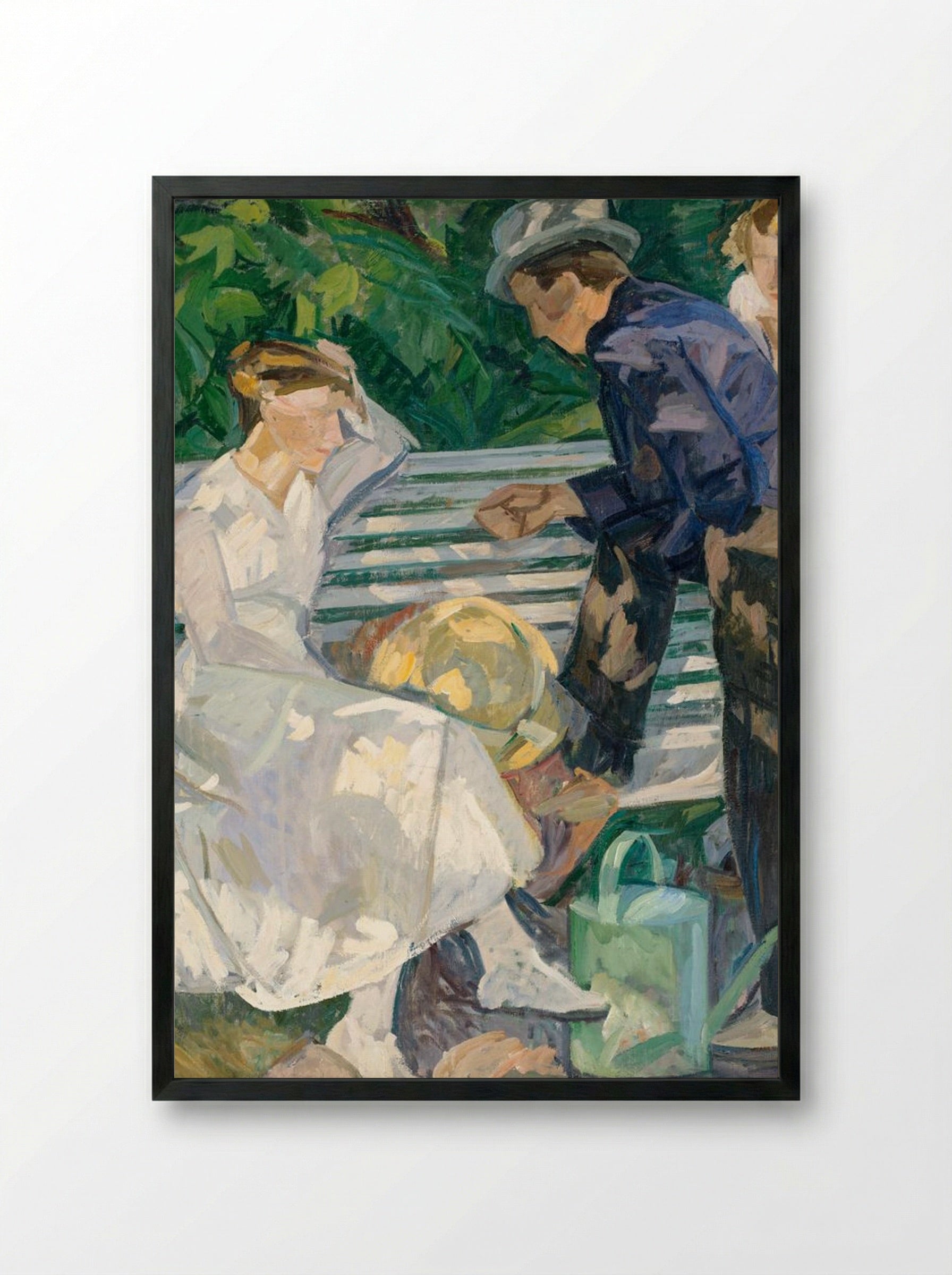 In the Priest's Garden, Christianshåb - Edvard Weie - Framed Print Black