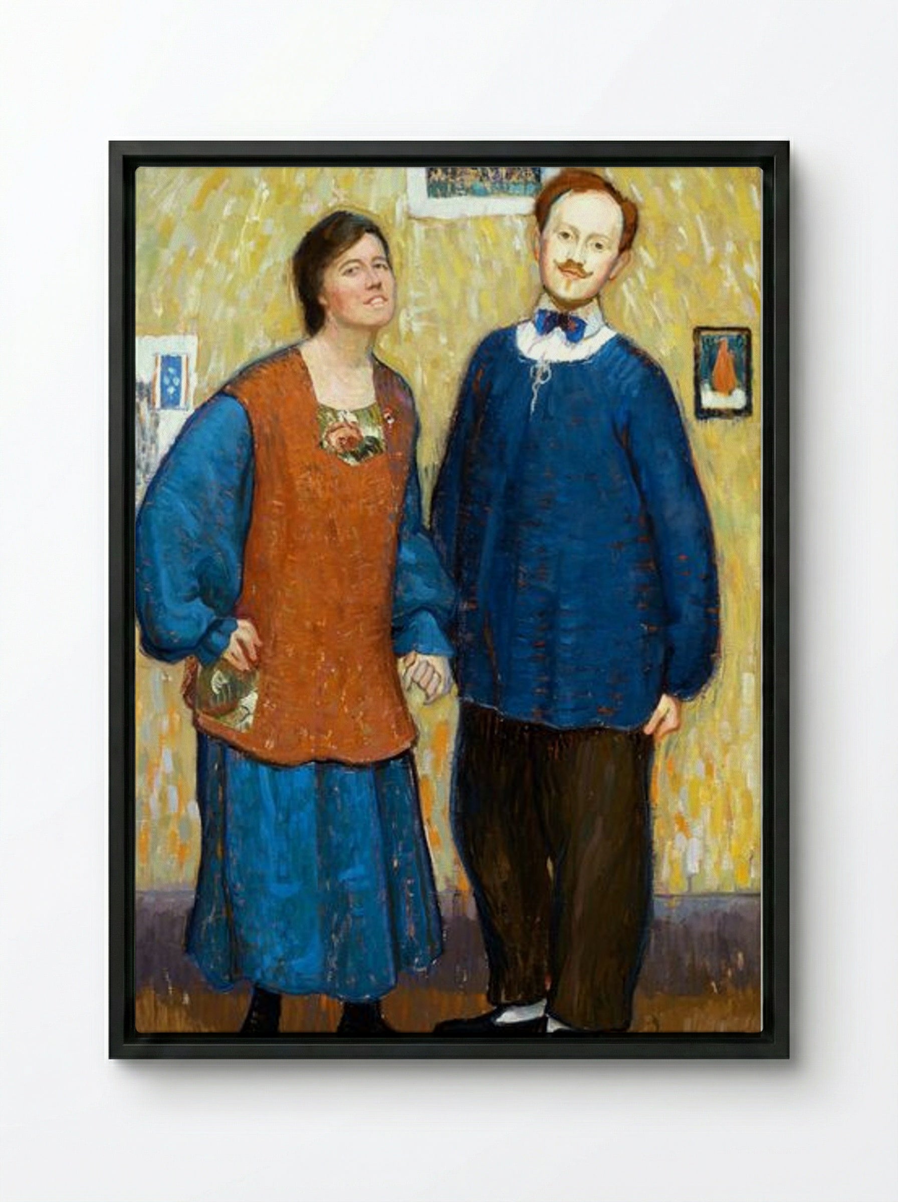 We Don't Know Where We're Going, But We're On The Way - Edouard Antonin Vysekal - Framed Canvas Black