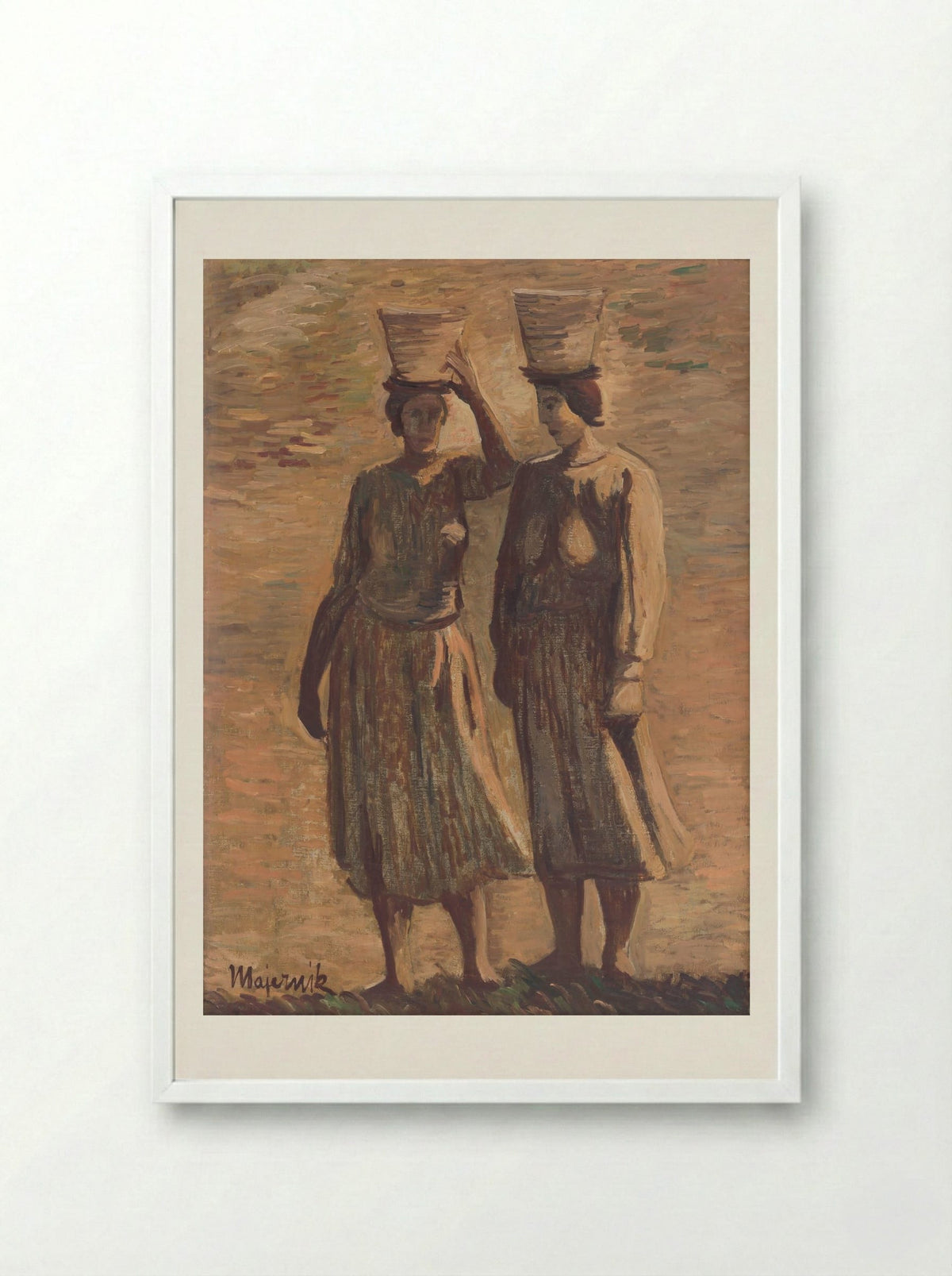 Water Bearers - Cyprián Majerník - Framed Print White