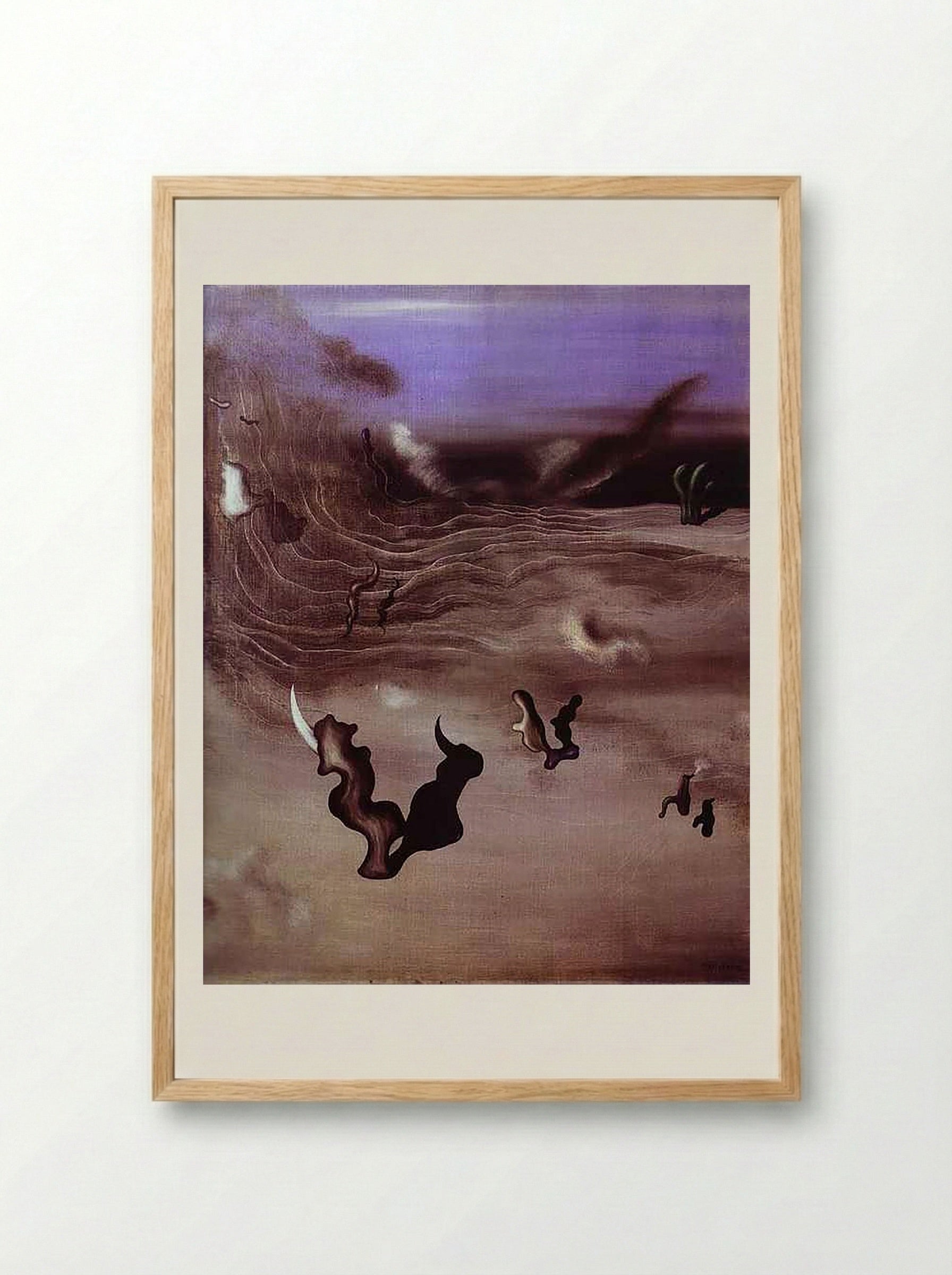 The Wind - Yves Tanguy - Framed Print Wood