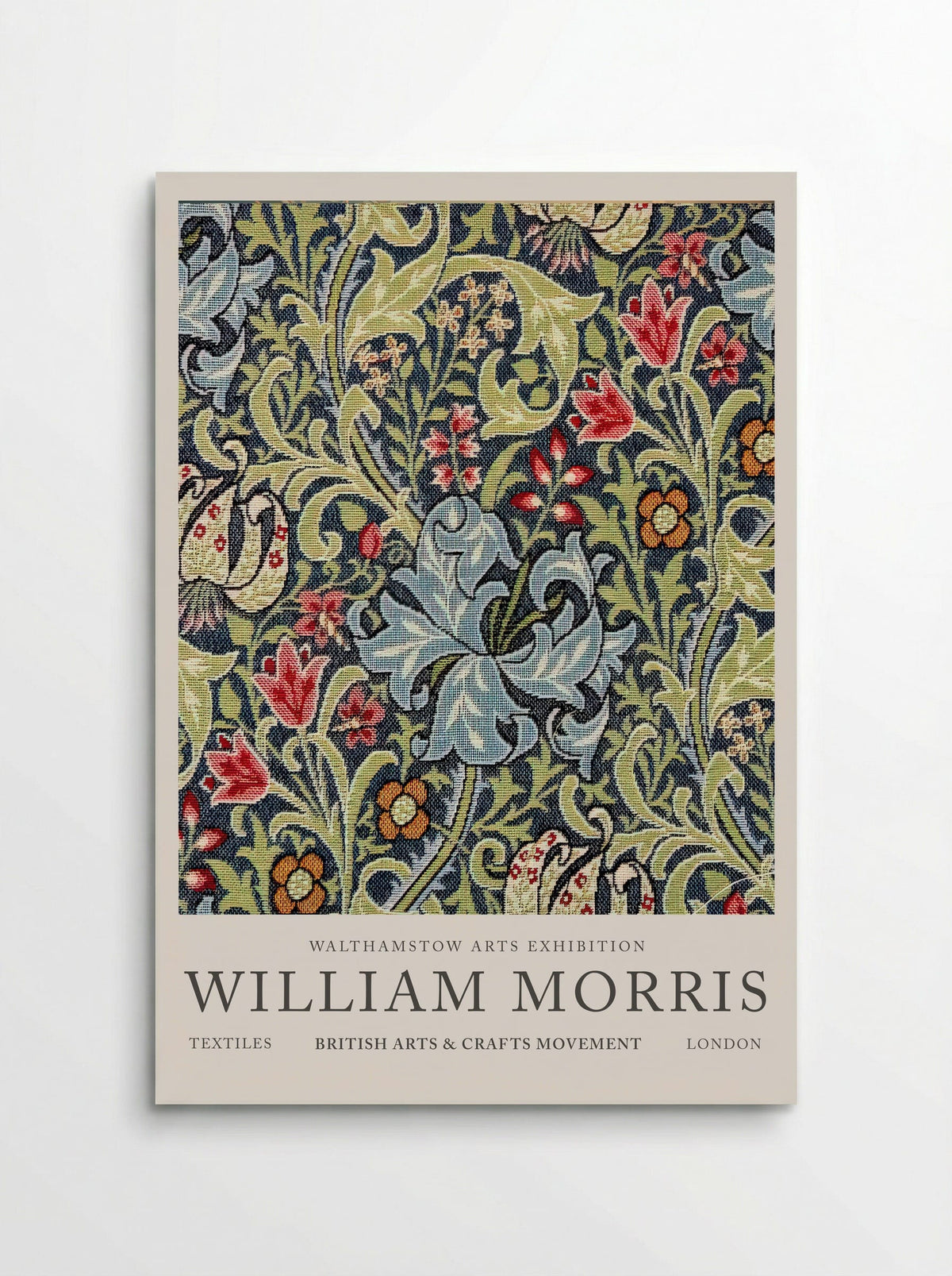 Golden Damask Tapestry - William Morris - Fine Art Print