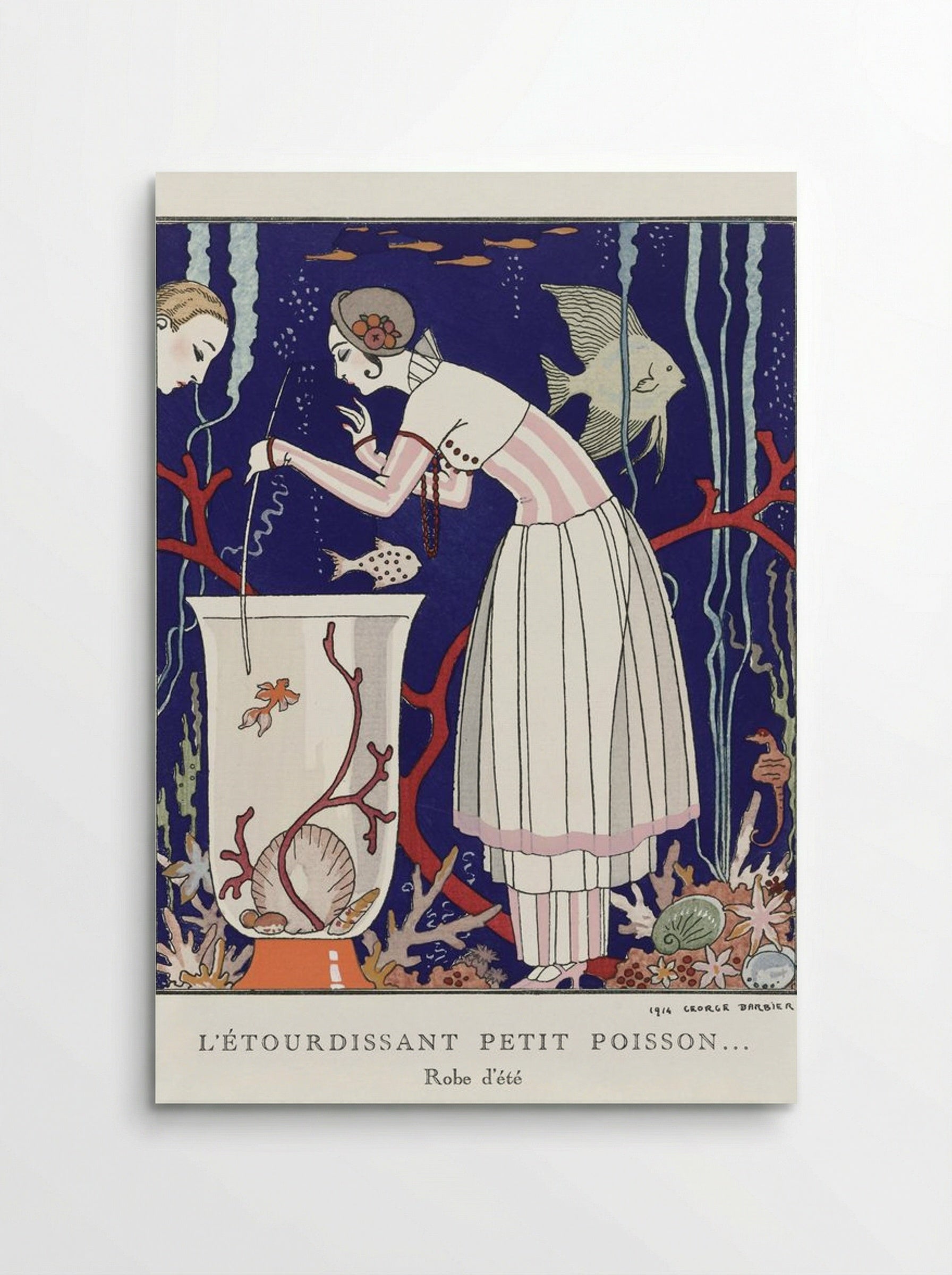 L'Étourdissant Petit Poisson (Robe d'Été) - George Barbier - Poster