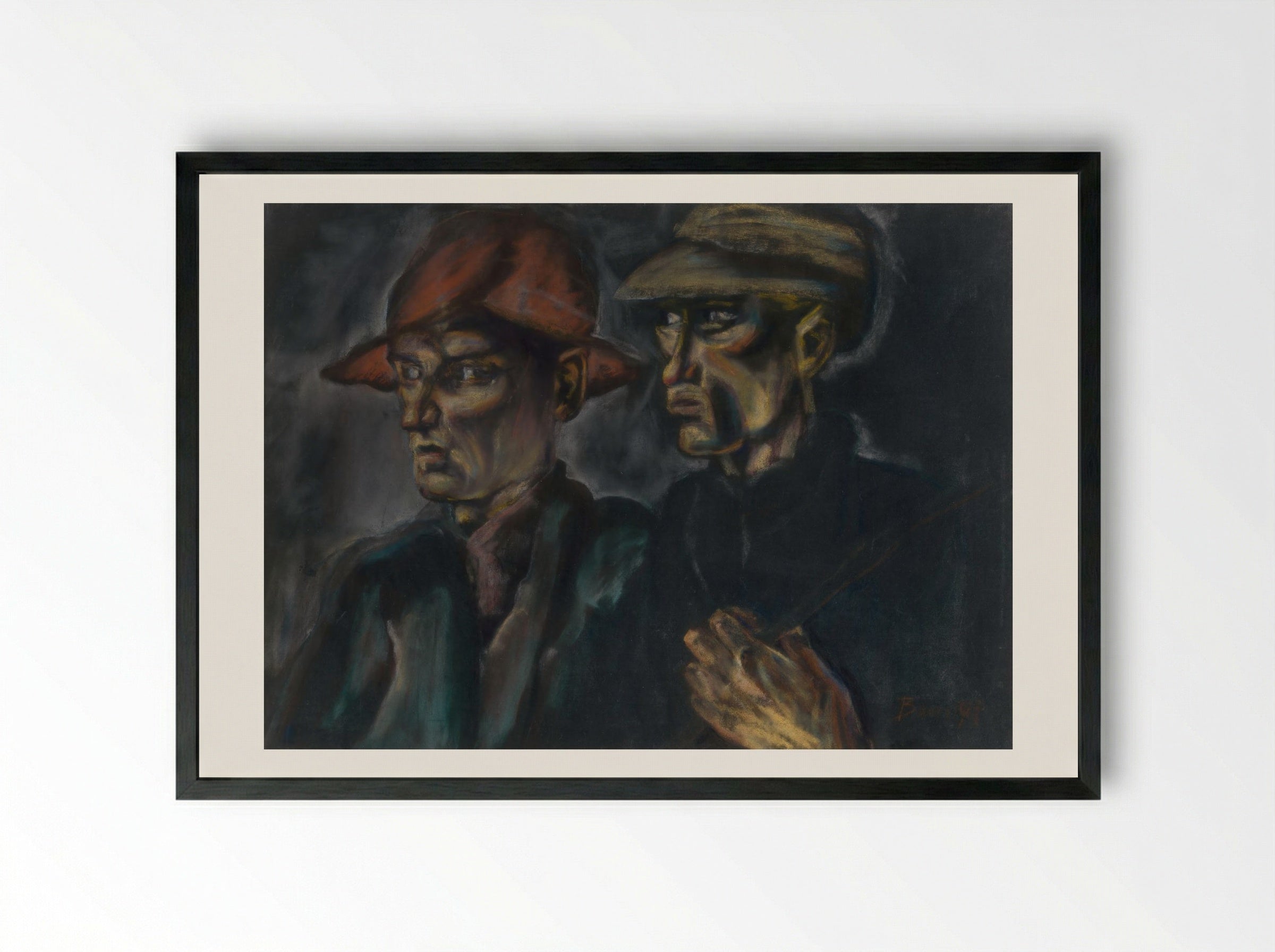 Tramps - Konstantin Bauer - Framed Print Black