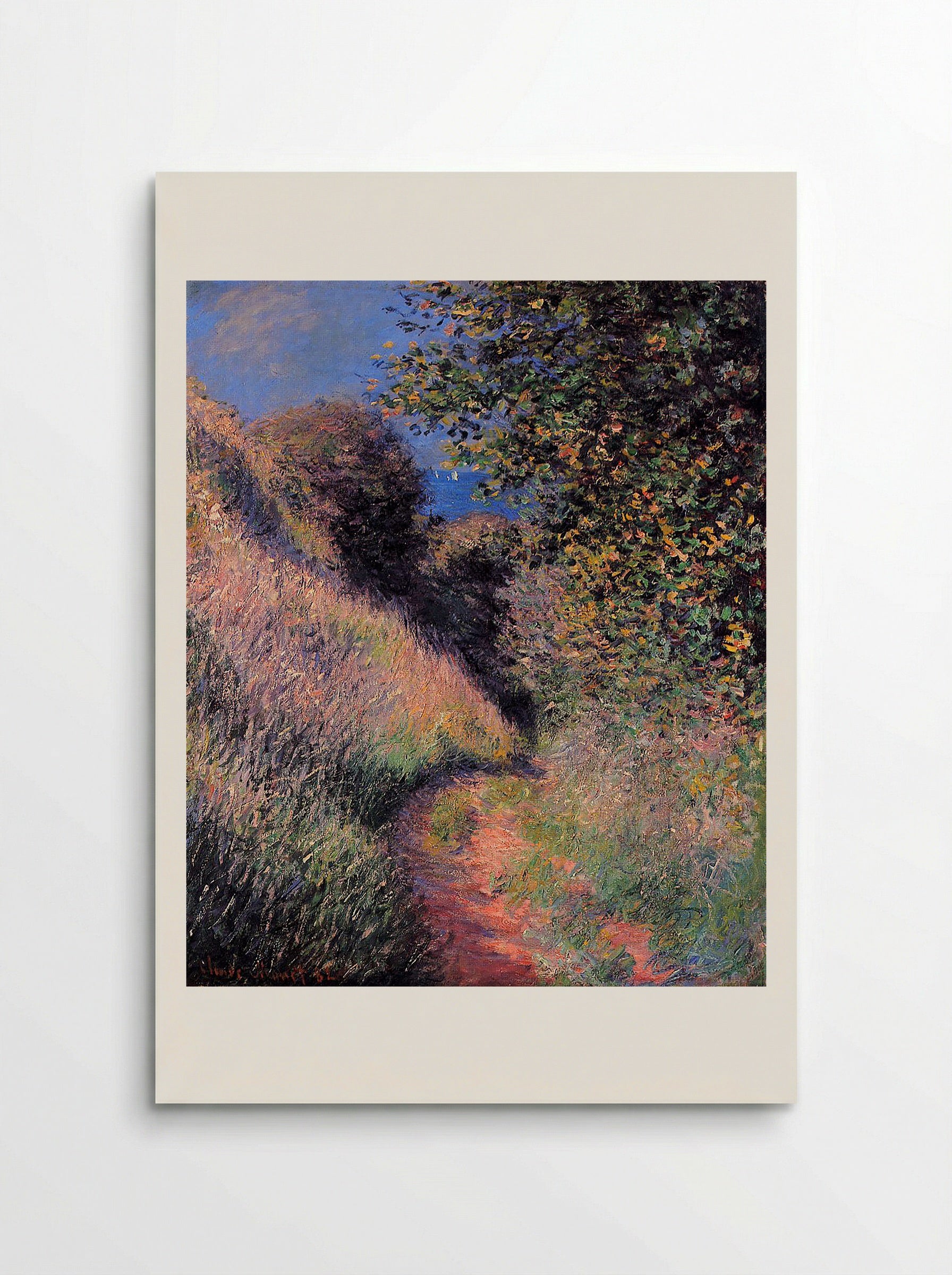 Path at Pourville - Claude Monet - Poster