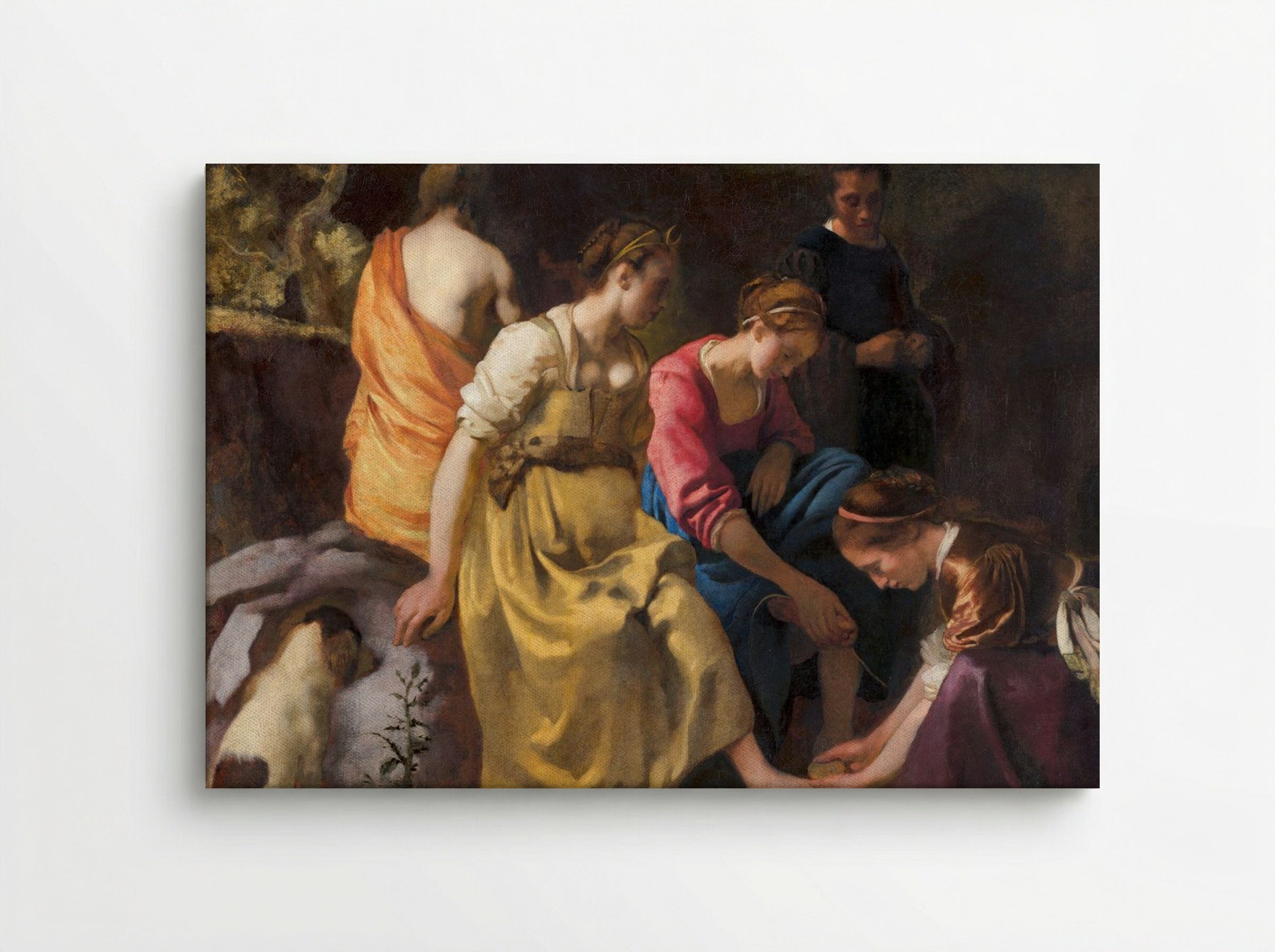 Diana and Her Nymphs - Johannes Vermeer - Canvas
