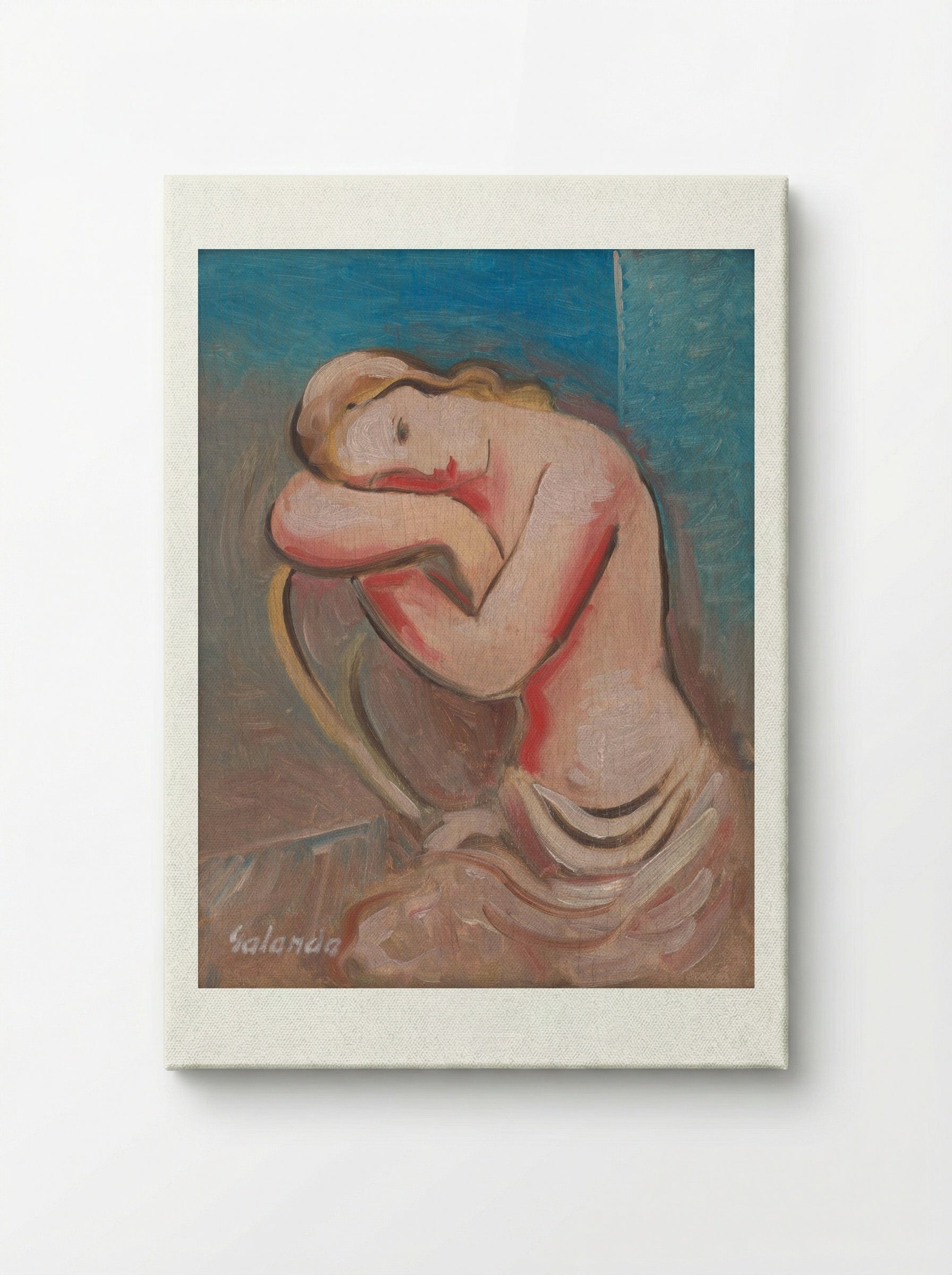 Seated Model - Mikuláš Galanda - Canvas