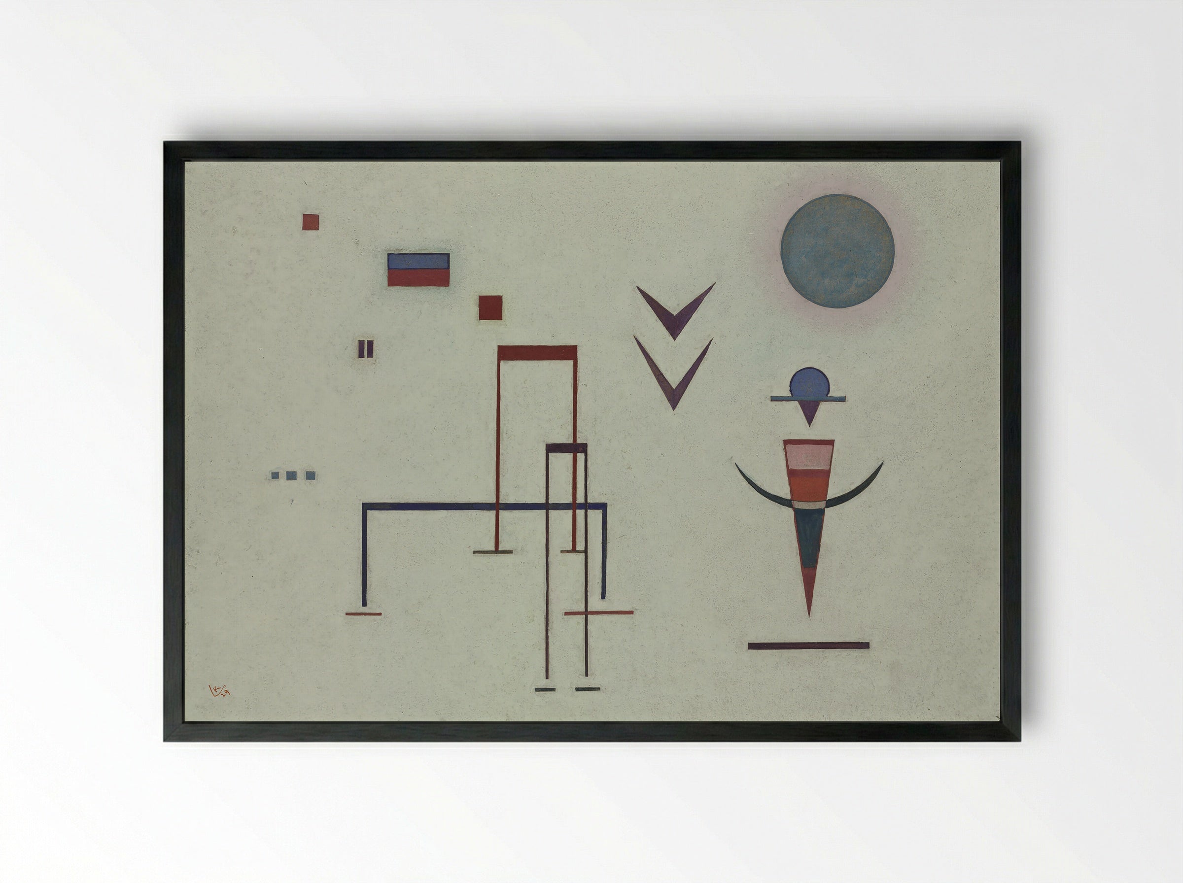Jocular Sounds - Wassily Kandinsky - Framed Print Black