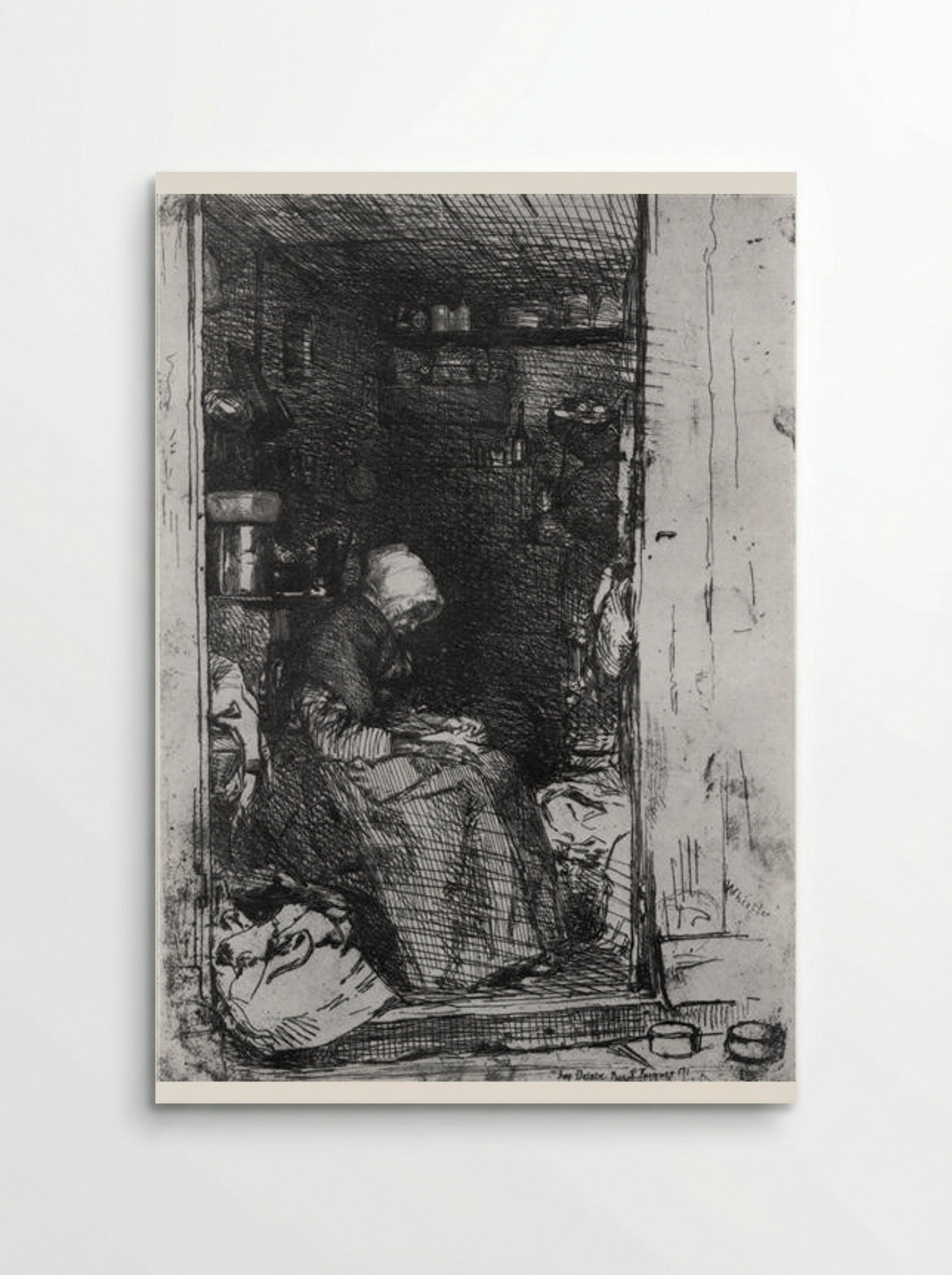 Old Woman with Rags - James McNeill Whistler - Poster