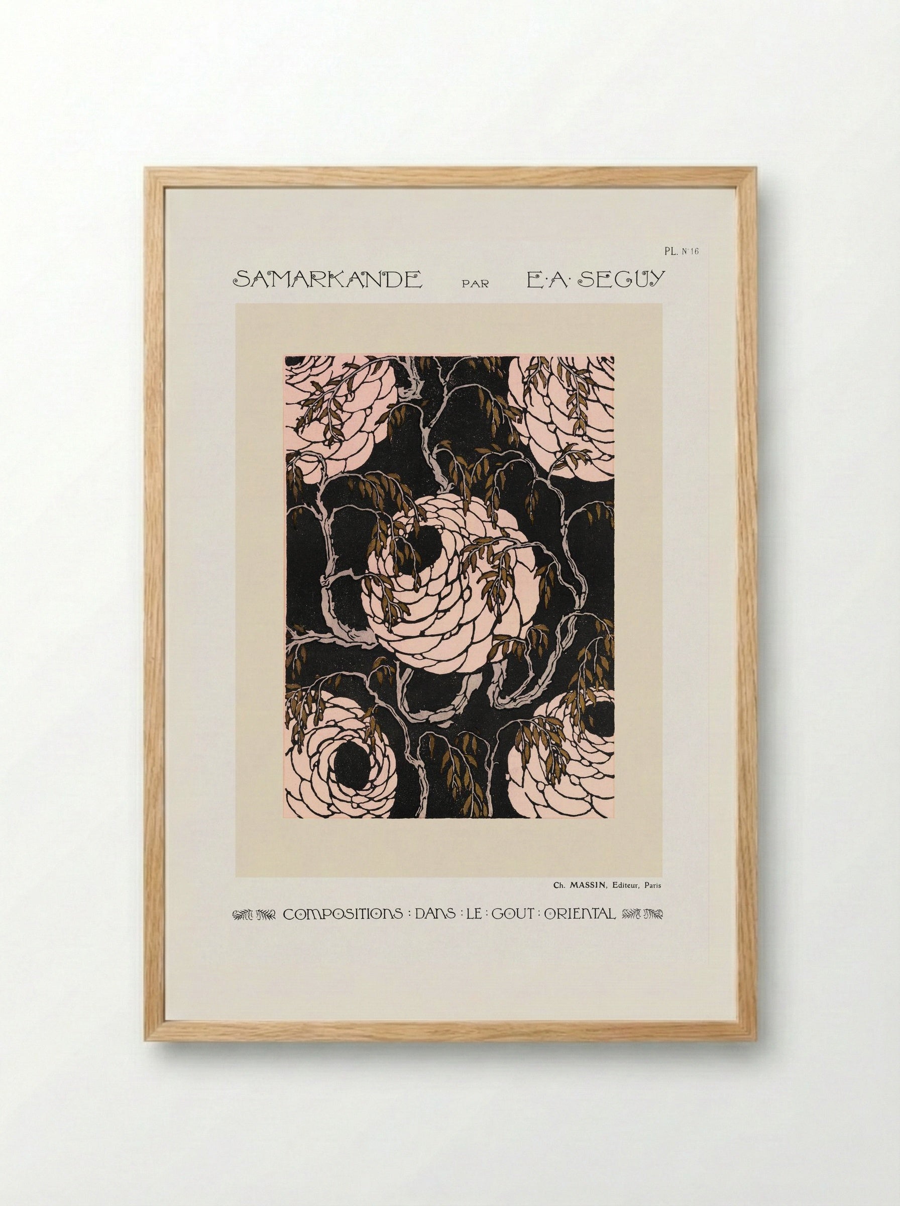 Samarkande (Plate 16, Compositions in the Oriental Style) - Émile-Allain Séguy - Framed Print Wood