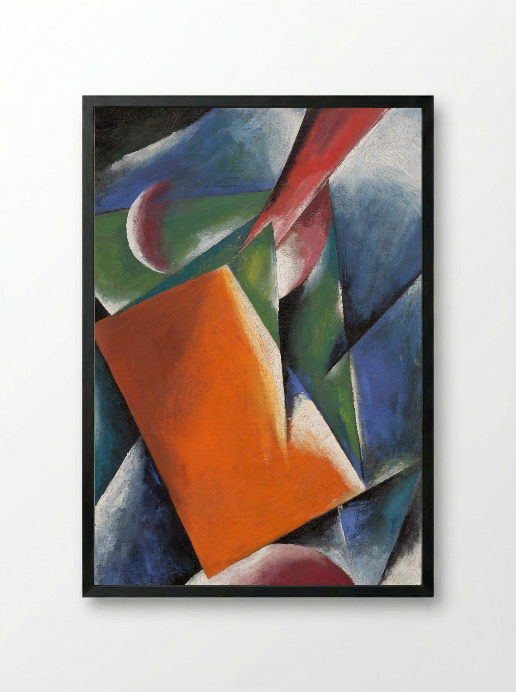 Architectonic Painting - Liubov Popova - Framed Print Black
