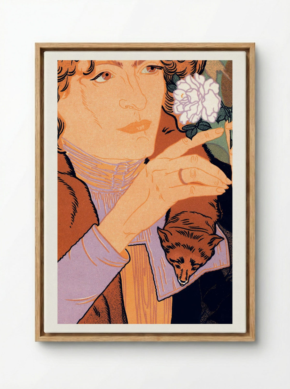 Affiche pour le Salon des Cent, 5e Exposition d'Art - Georges de Feure - Framed Canvas Wood