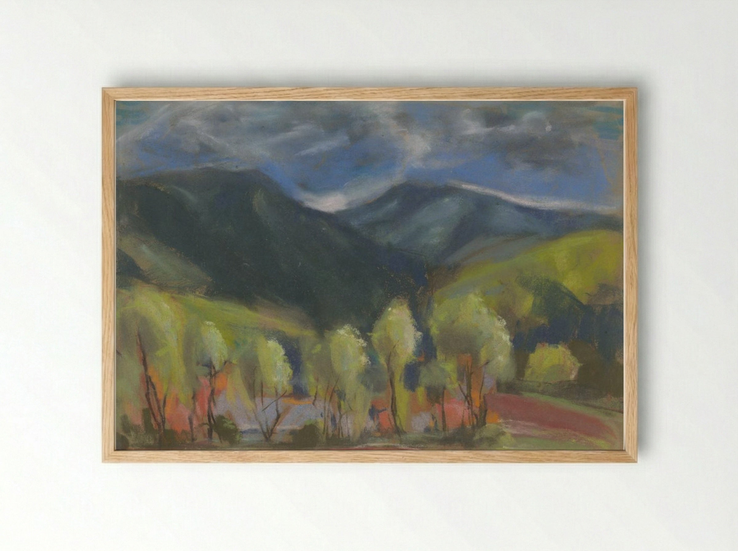 Spring Landscape - Zolo Palugyay - Framed Print Wood