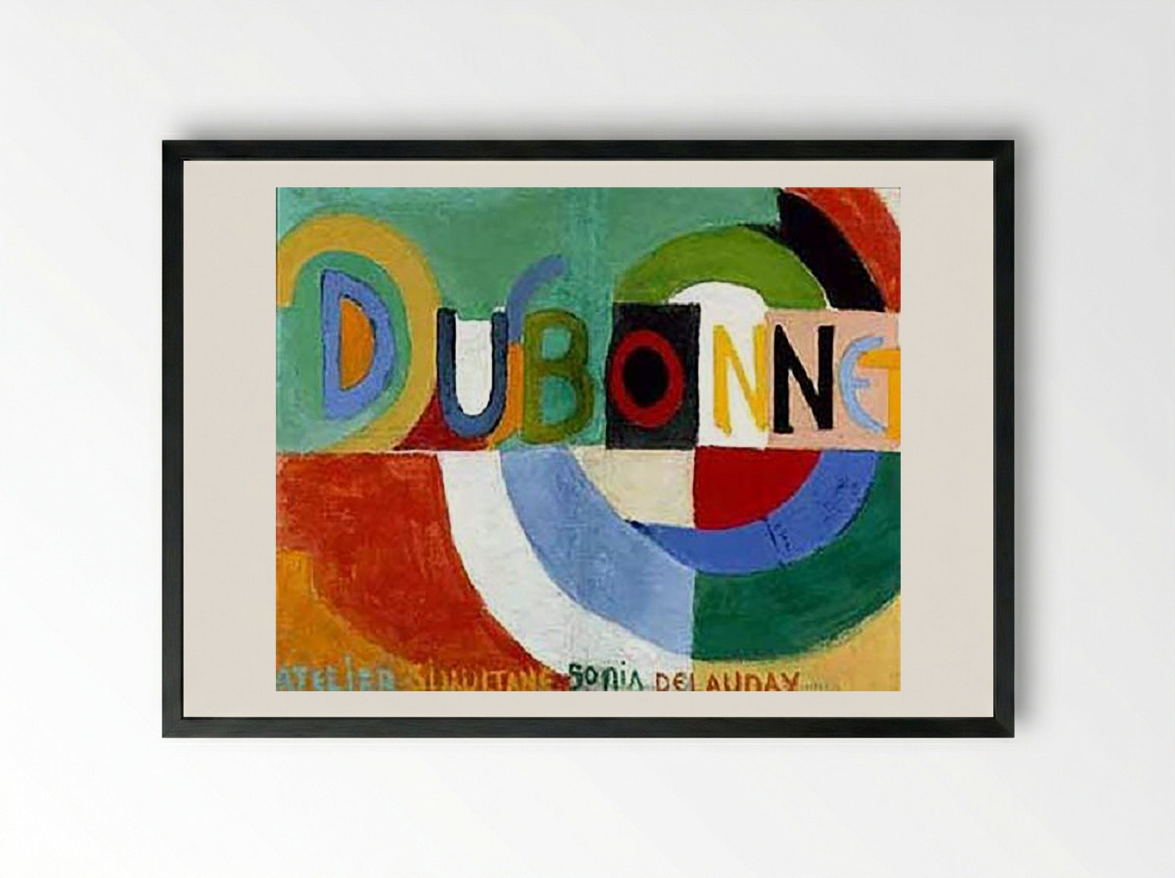 Dubonnet - Sonia Delaunay - Framed Print Black