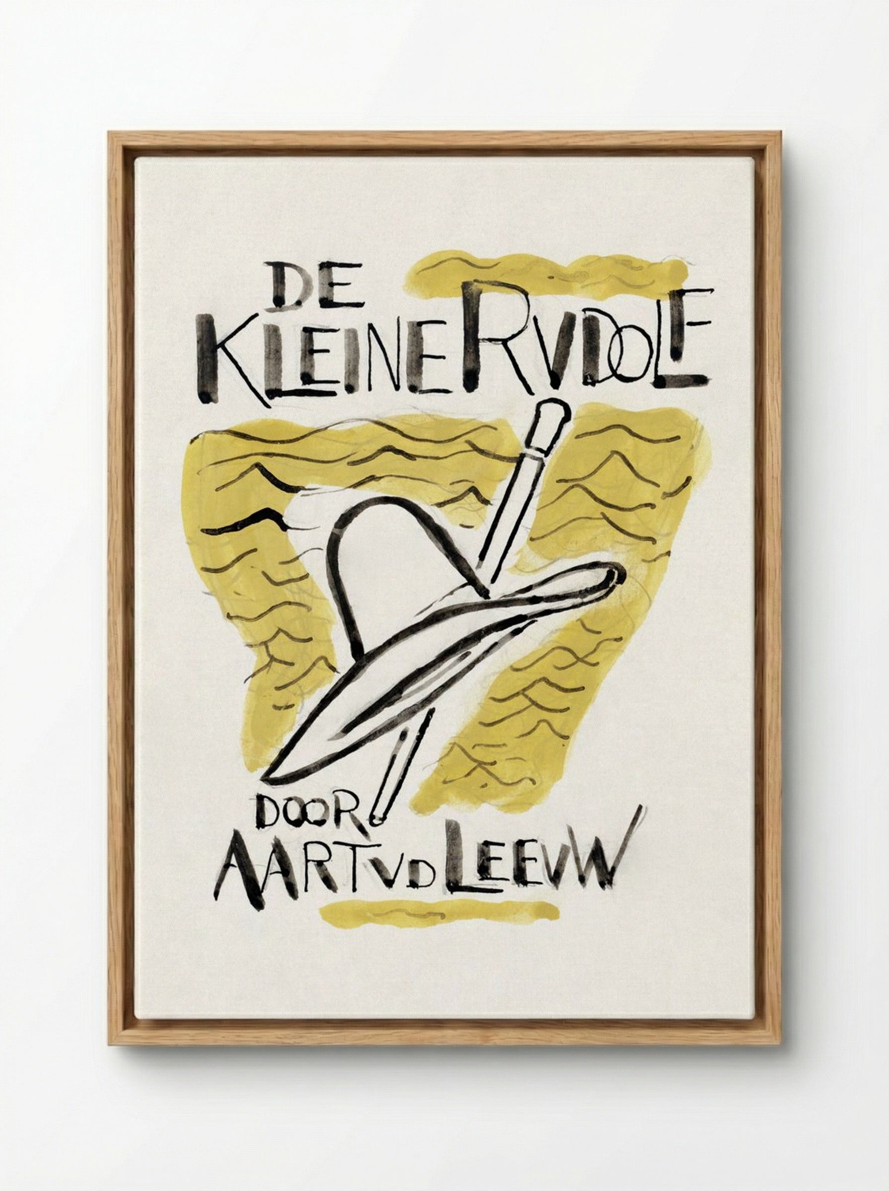 Design for 'De Kleine Rudolf' Book Cover - Leo Gestel - Framed Canvas Wood