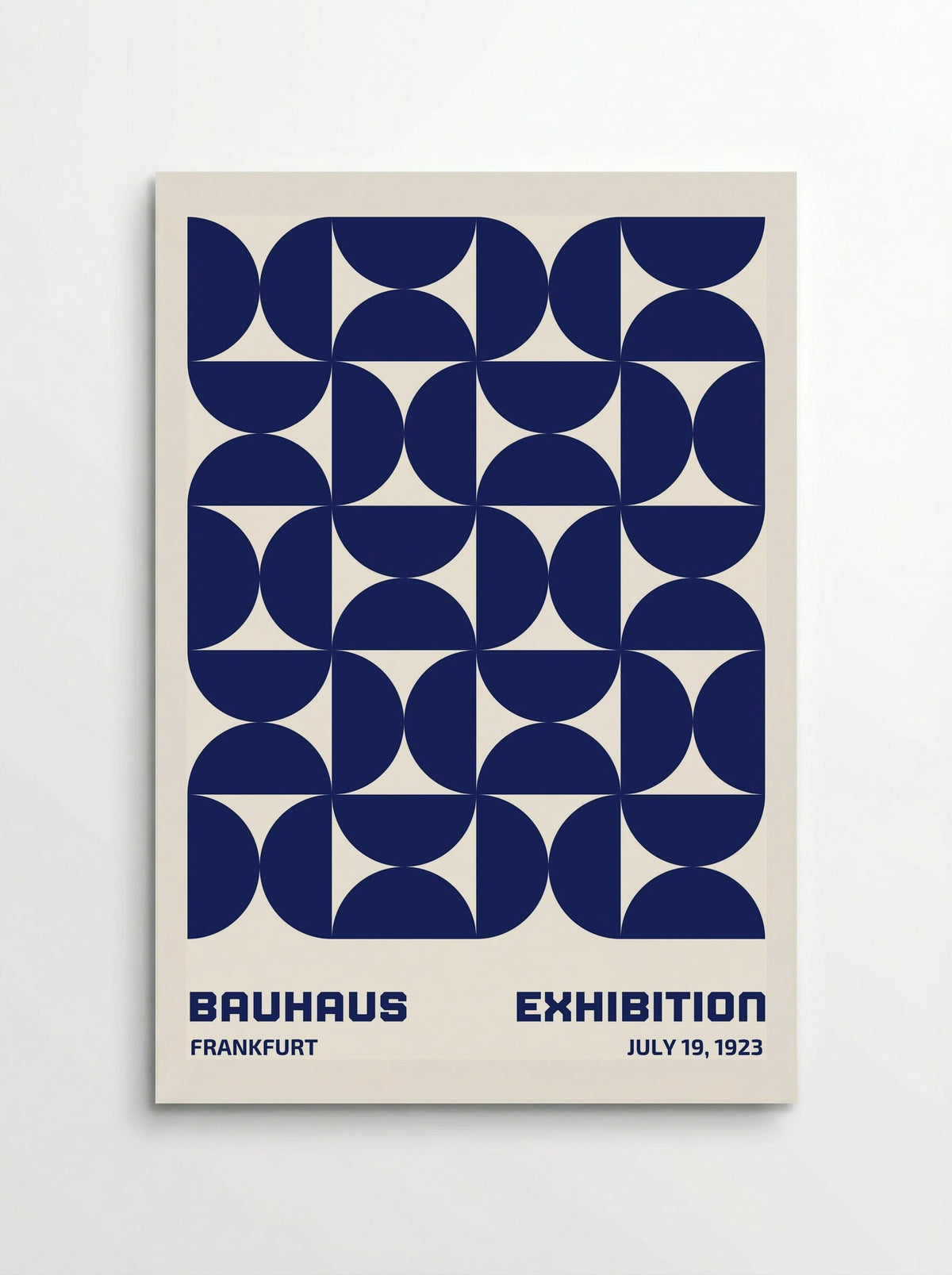 Bauhaus Modular Geometry - Blue Edition (1923 Frankfurt) - Poster