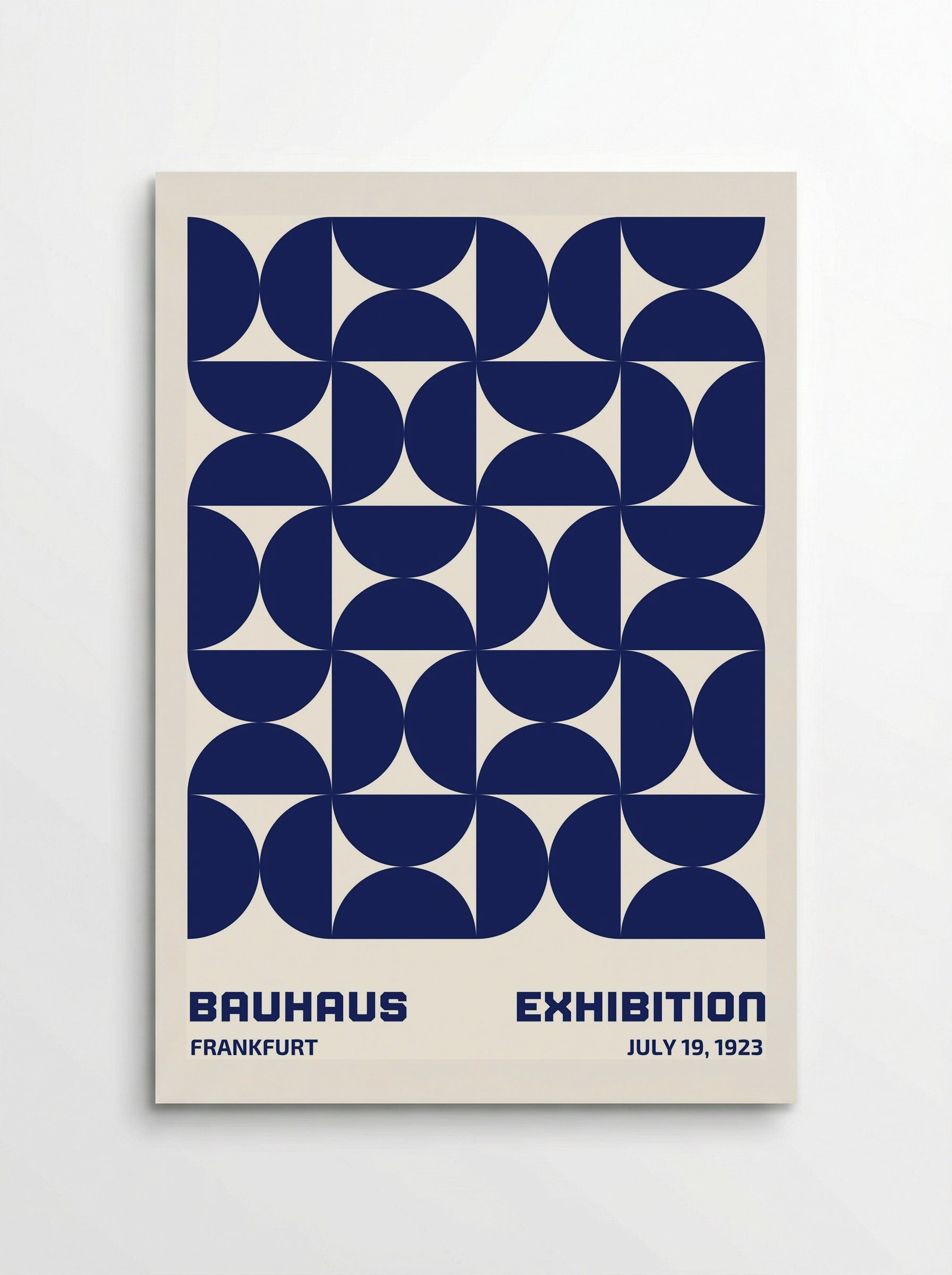 Bauhaus Modular Geometry - Blue Edition (1923 Frankfurt) - Poster