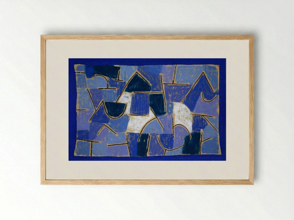 Blue Night - Paul Klee - Framed Print Wood