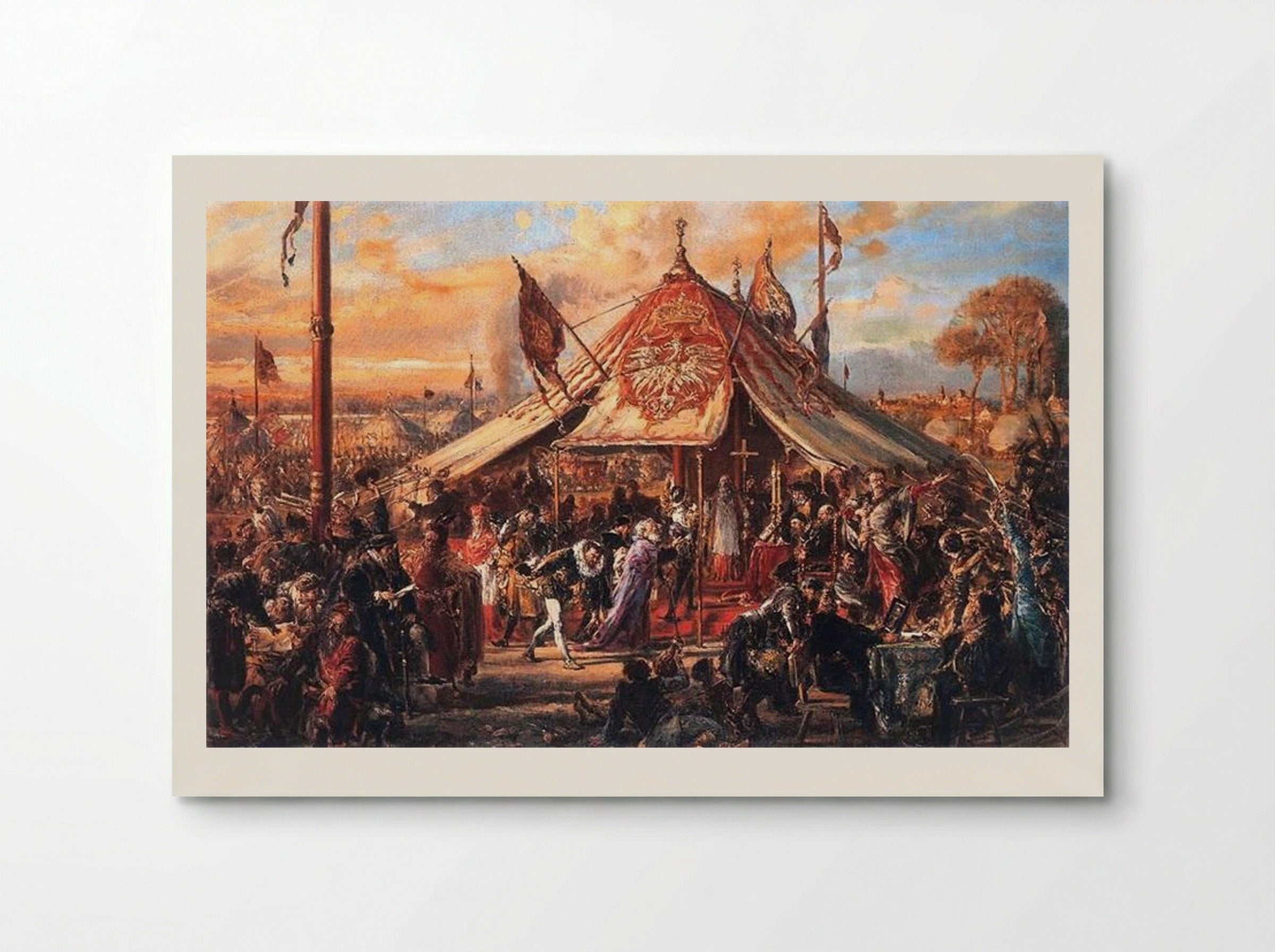 The Republic at Zenith of Power, Golden Liberty, Election A.D. 1573 - Jan Matejko - Poster