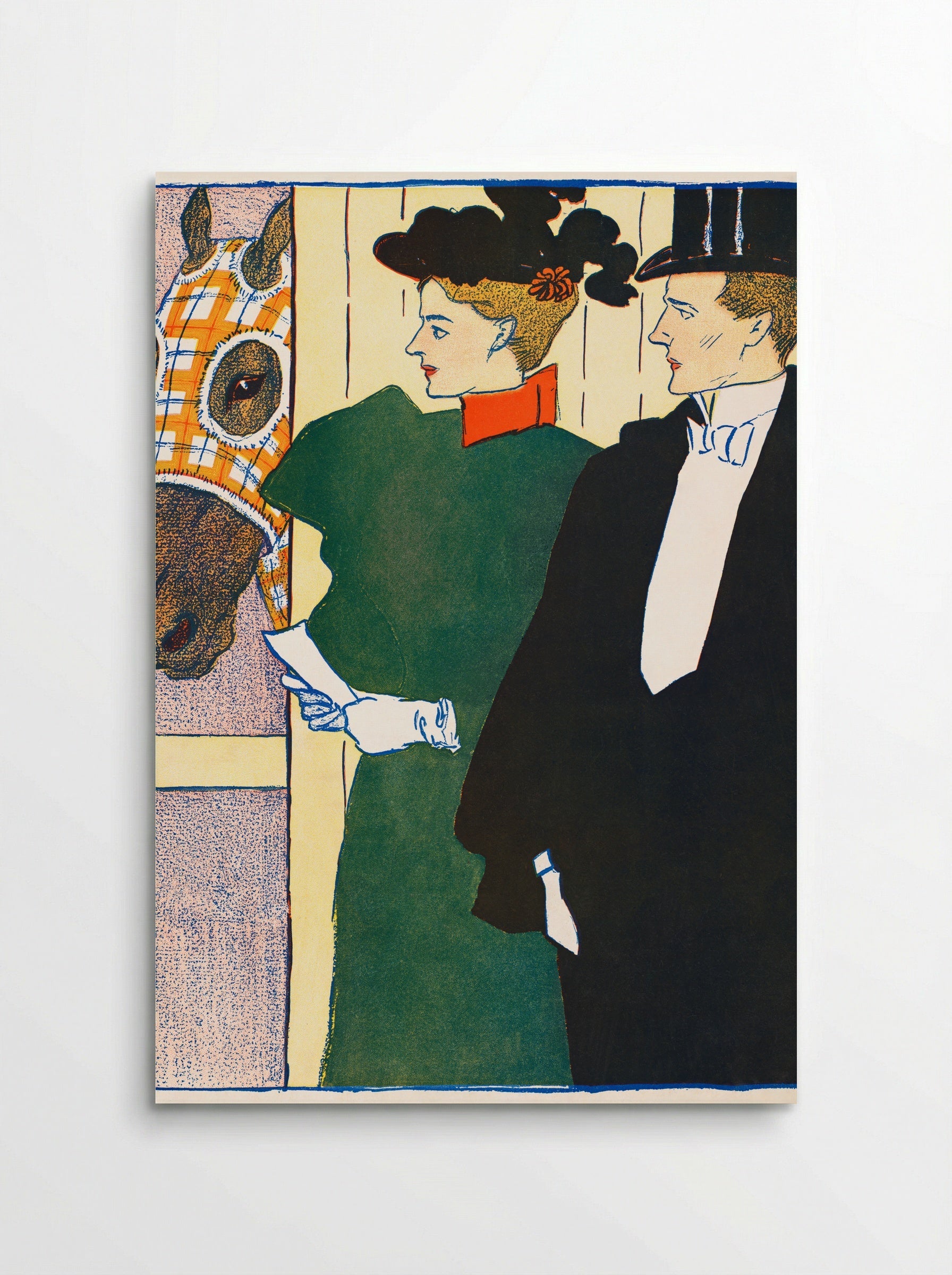 Woman Holding a Horse Racing Ticket - Edward Penfield - Poster