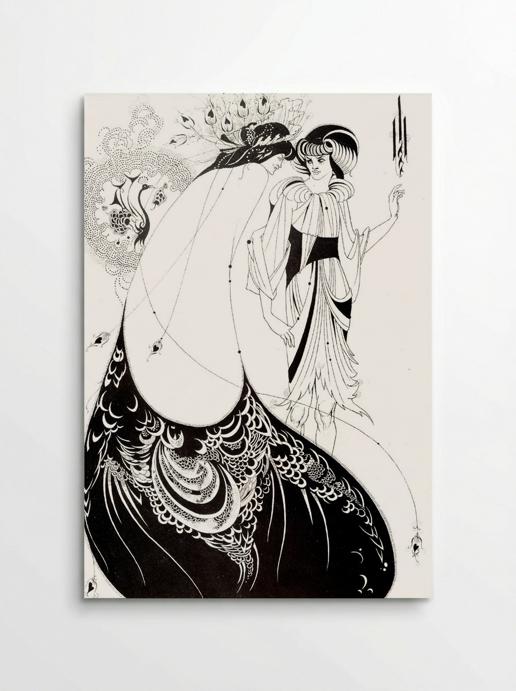 The Peacock Skirt - Aubrey Beardsley - Poster
