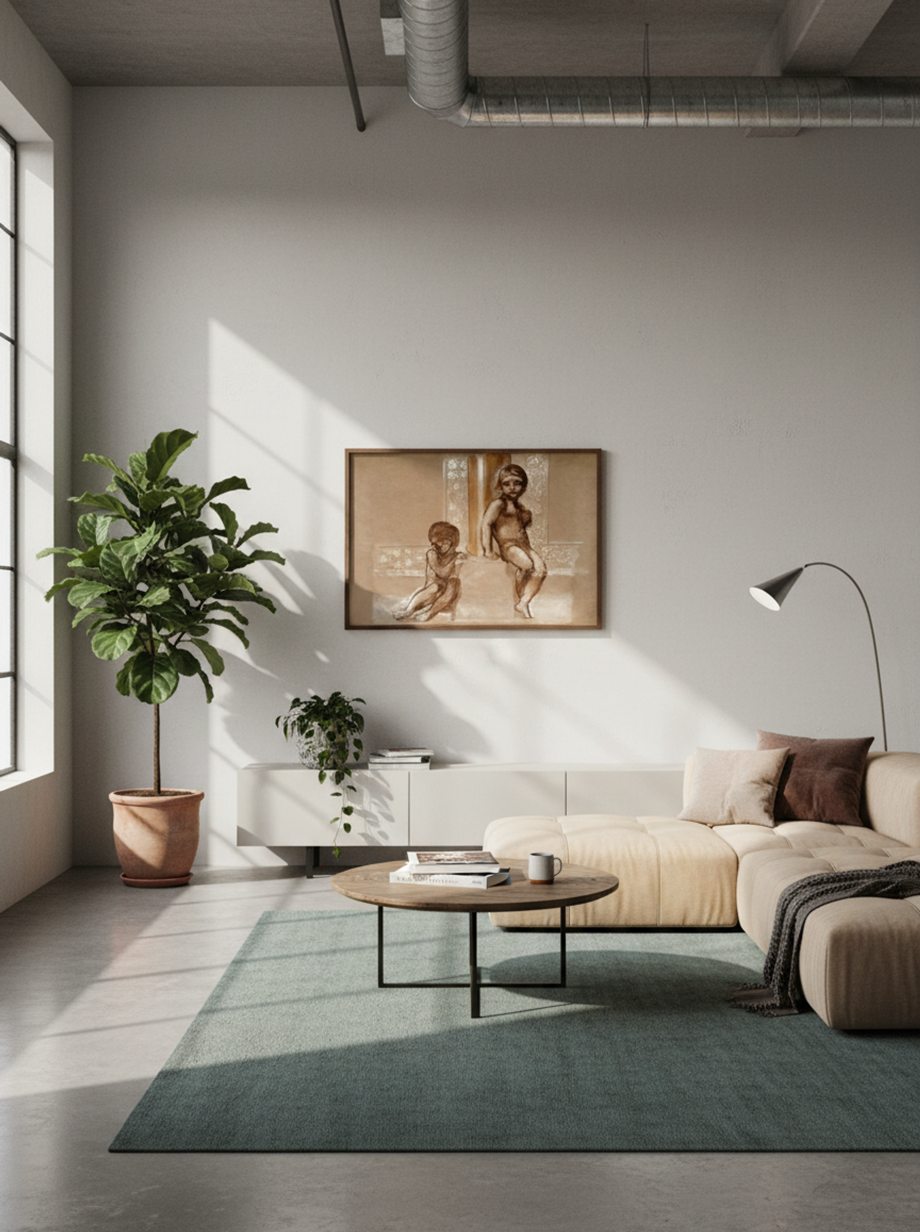 Study of Two Putti for 'The Troy Triptych' - Edward Burne-Jones - Lifestyle