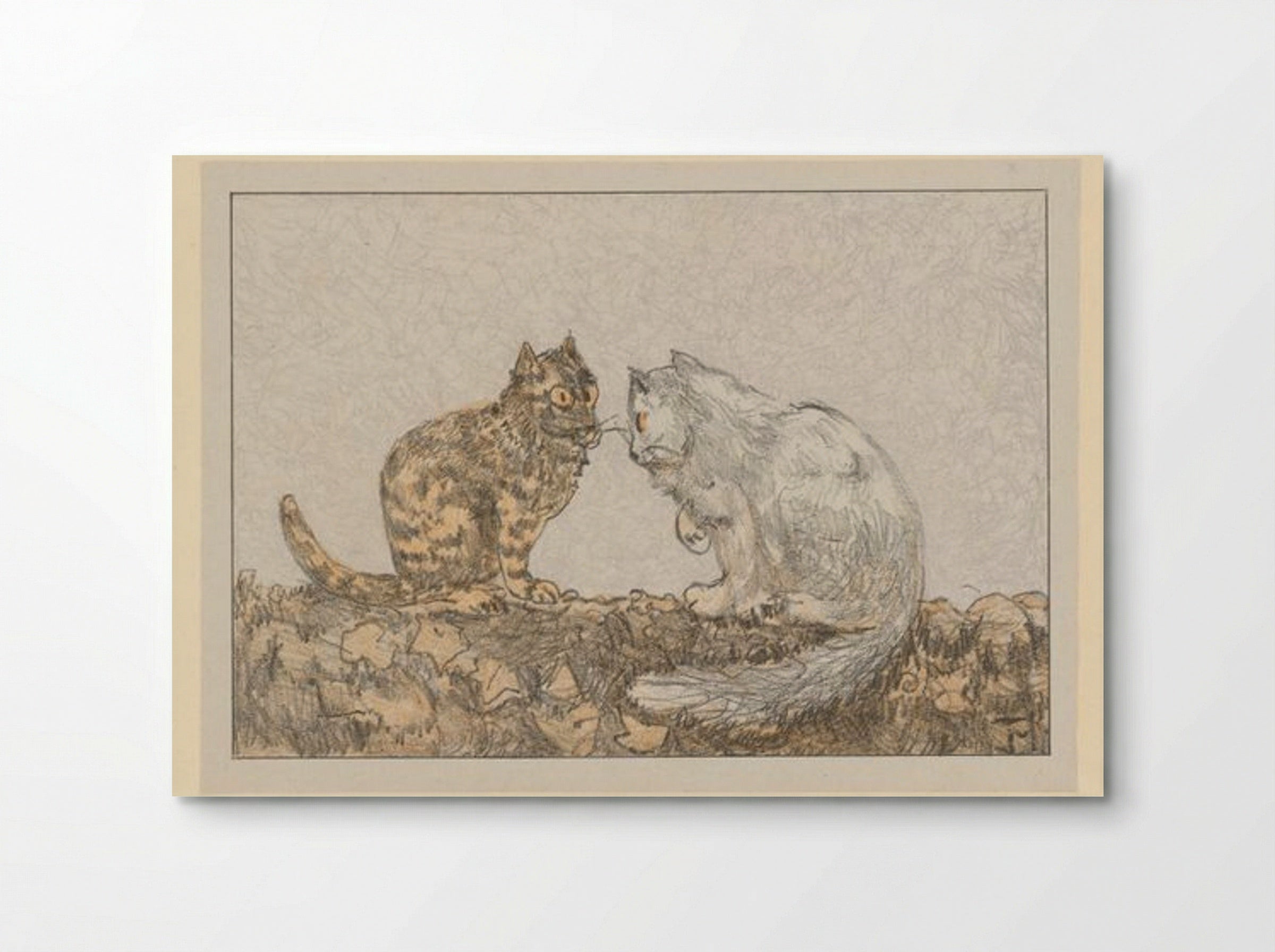 Two Cats on a Wall - Theo van Hoytema - Poster