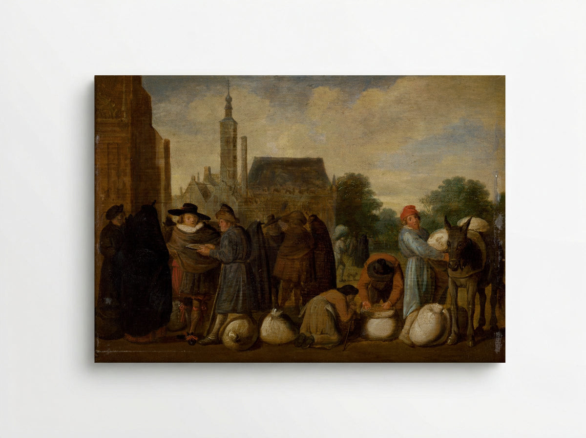At the Market - Pieter Aertsen - Canvas