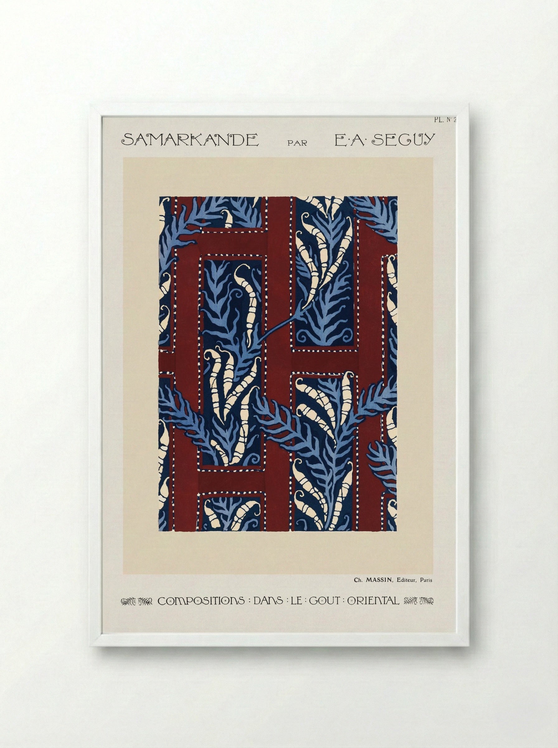 Samarkande, Plate No. 20 - Émile-Allain Séguy - Framed Print White