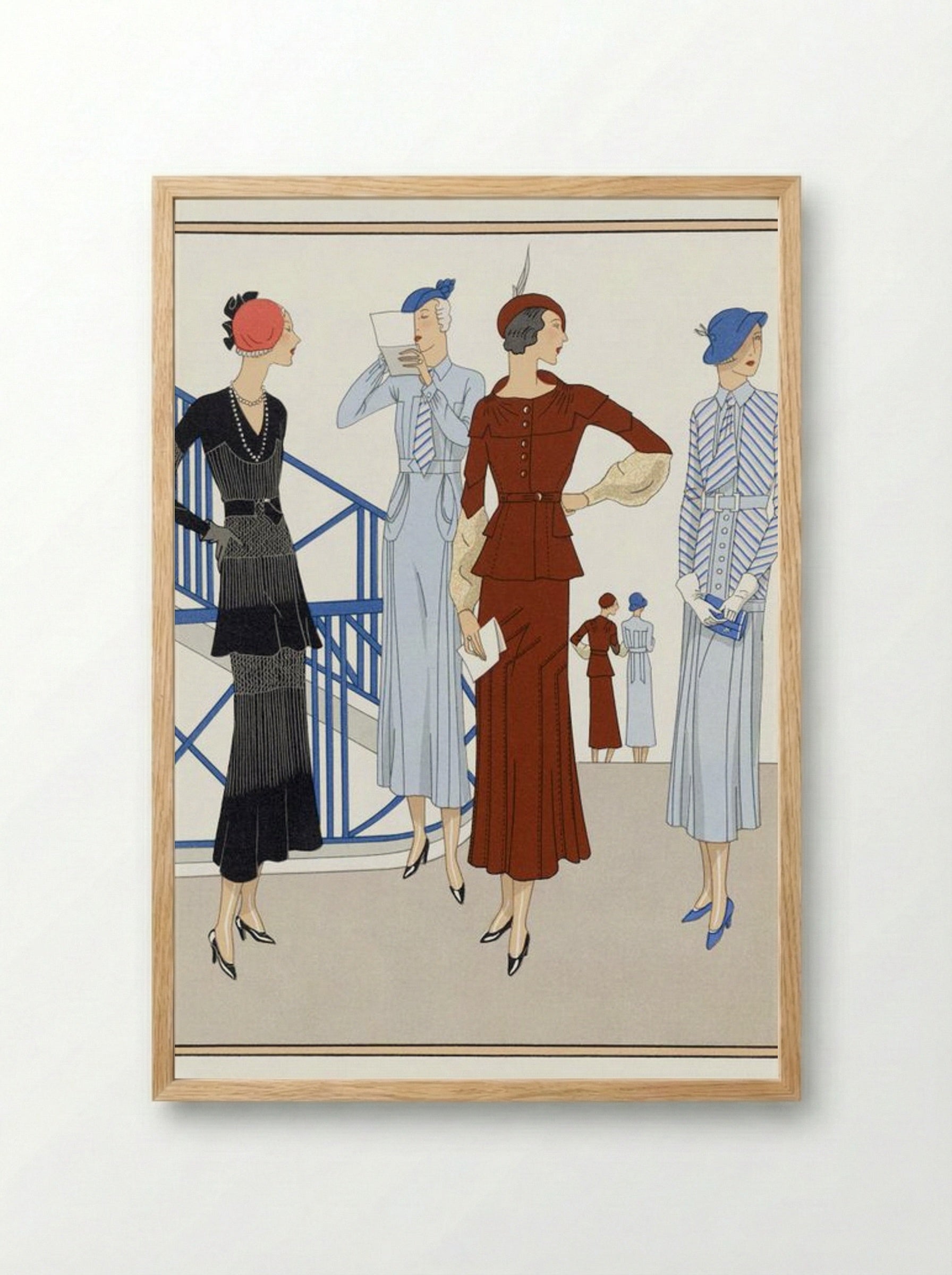 Ladieswear, 1932 - Martial et Armand and Bernard et Cie - Framed Print Wood