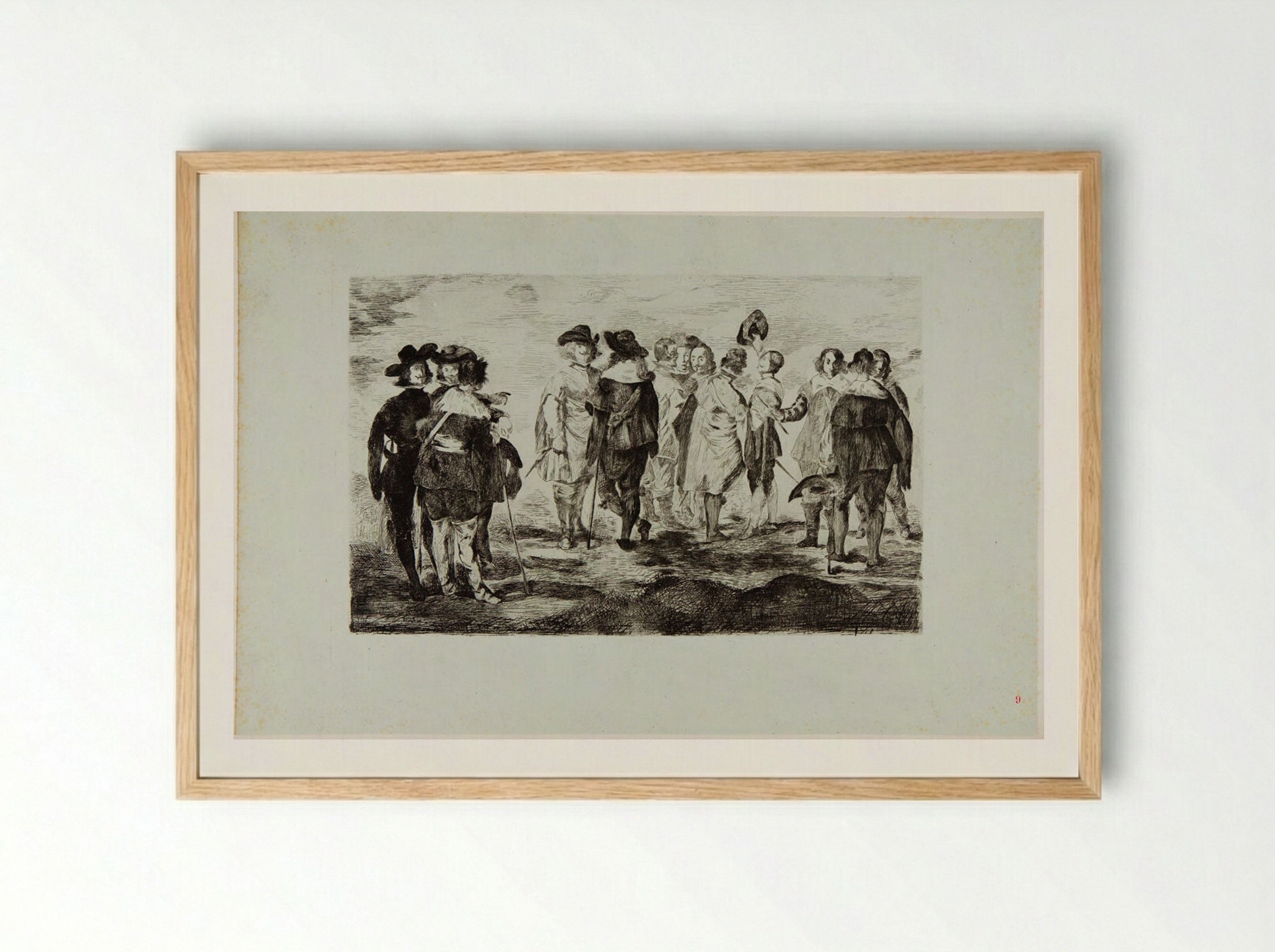 The Little Cavaliers - Édouard Manet - Framed Print Wood