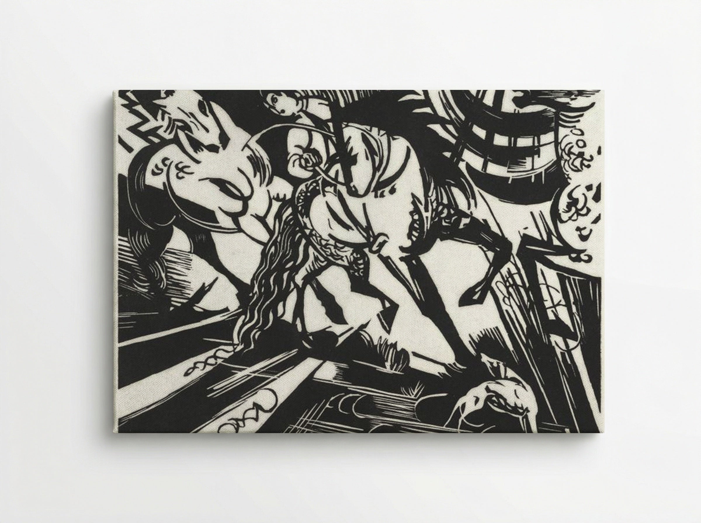 The Riding School - Franz Marc - Canvas