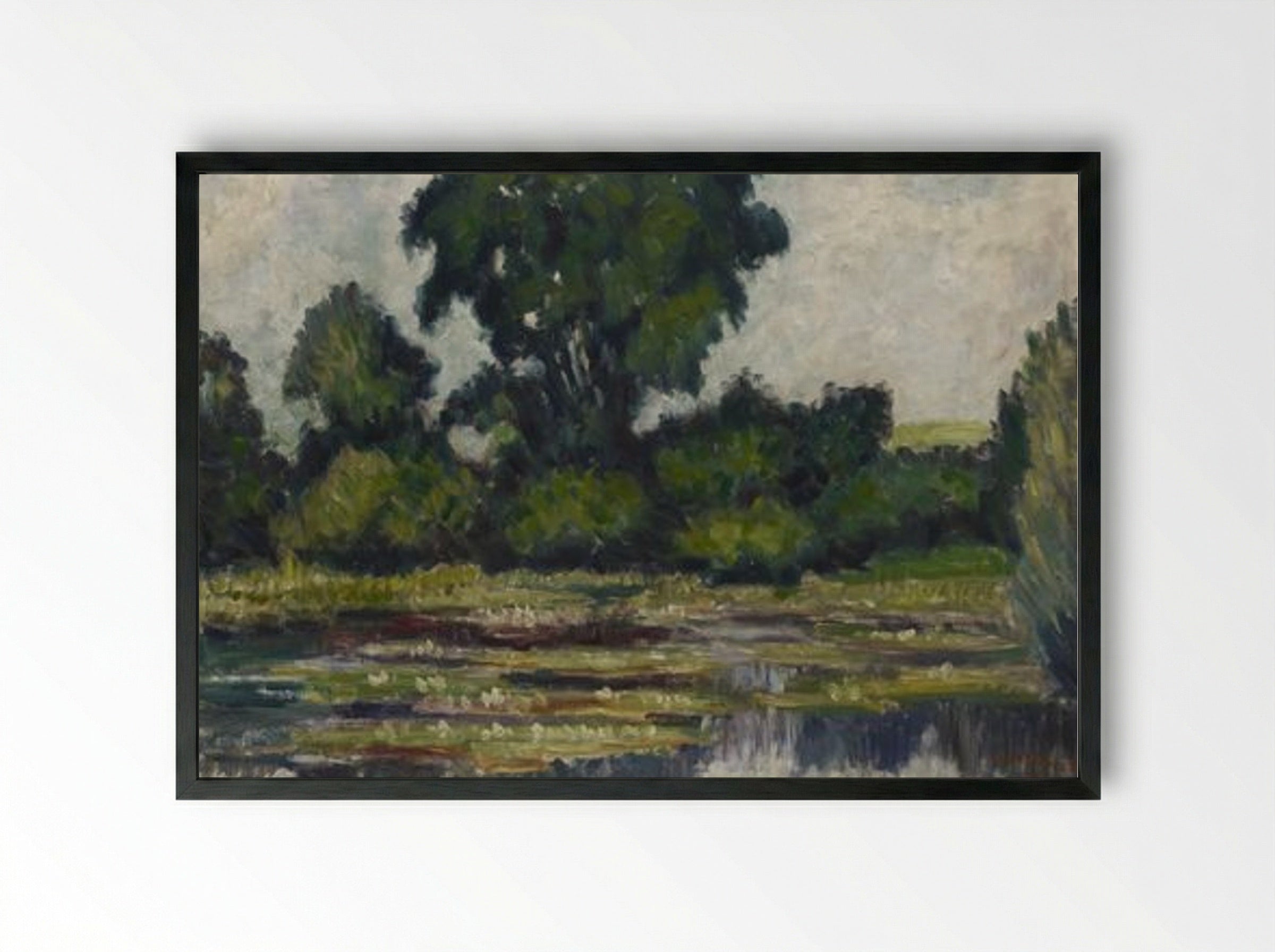 Lumpeita - Alfred William Finch - Framed Print Black