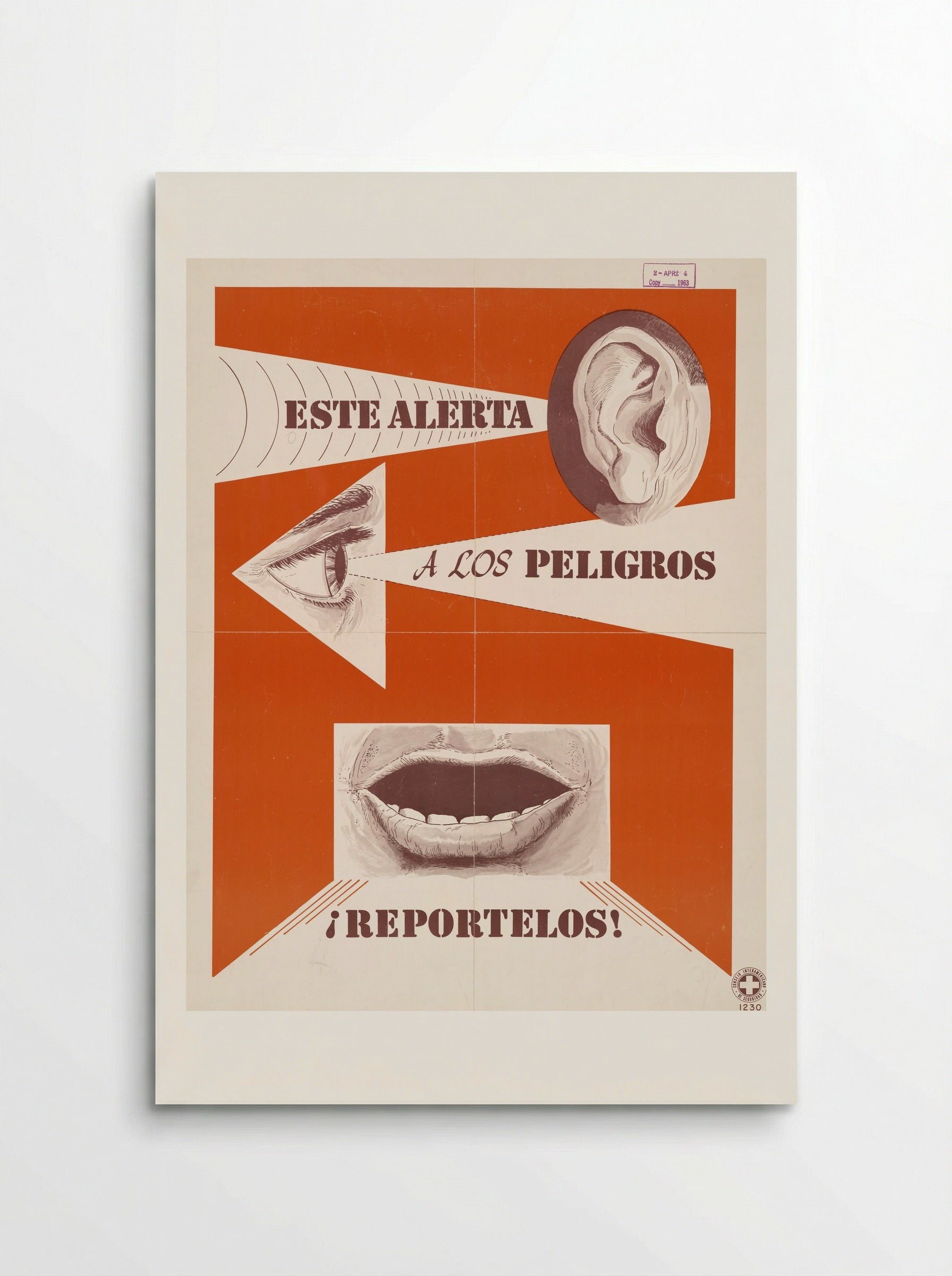 Este Alerta a Los Peligros! Reportelos! (Safety Poster) - Fine Art Print - Poster