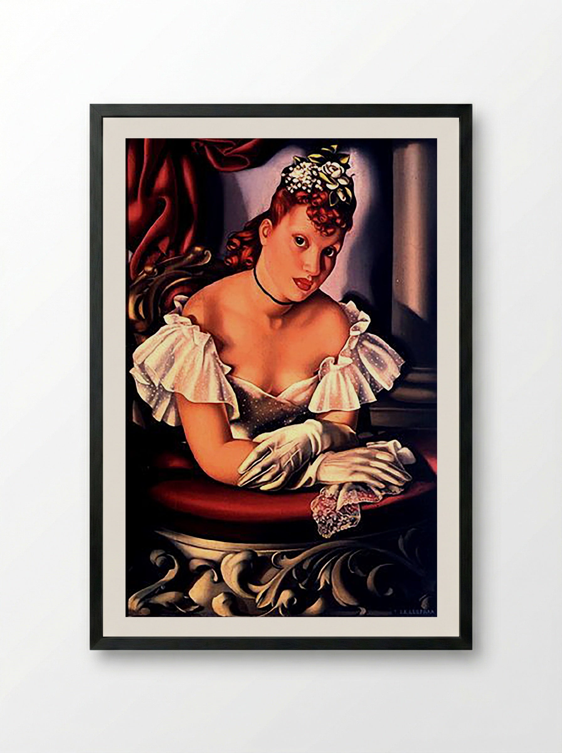 At the Opera - T. R. Leefoon - Framed Print Black