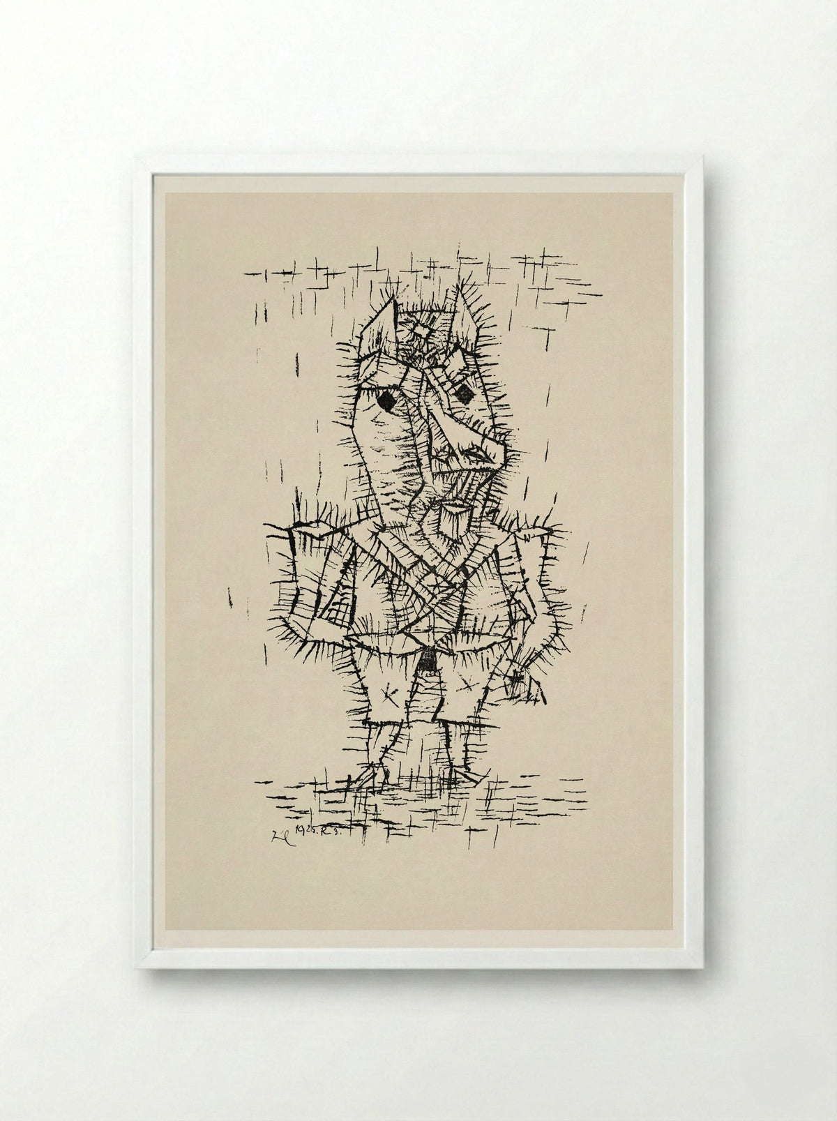 Ass (Esel) - Paul Klee - Framed Print White