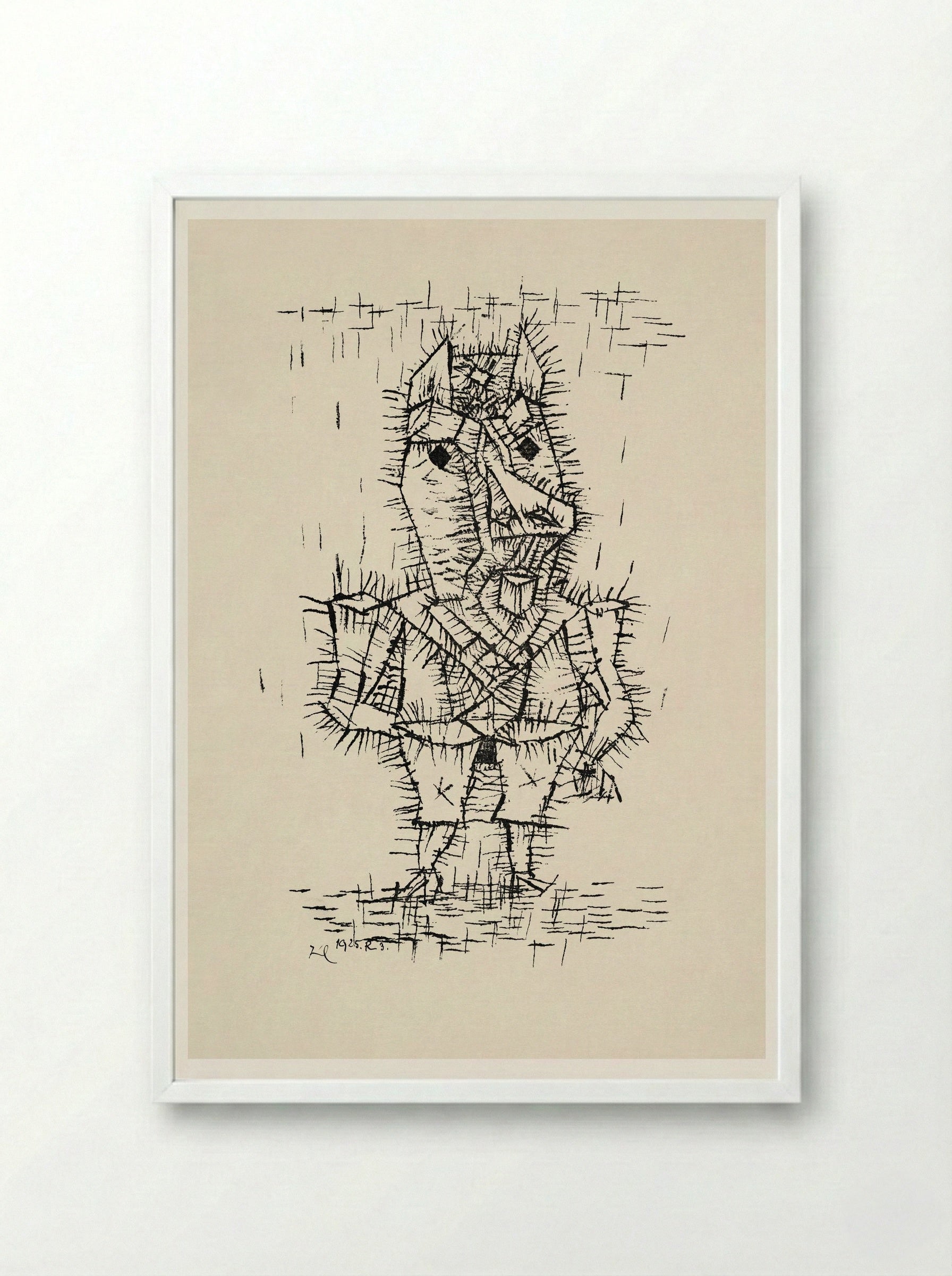 Ass (Esel) - Paul Klee - Framed Print White