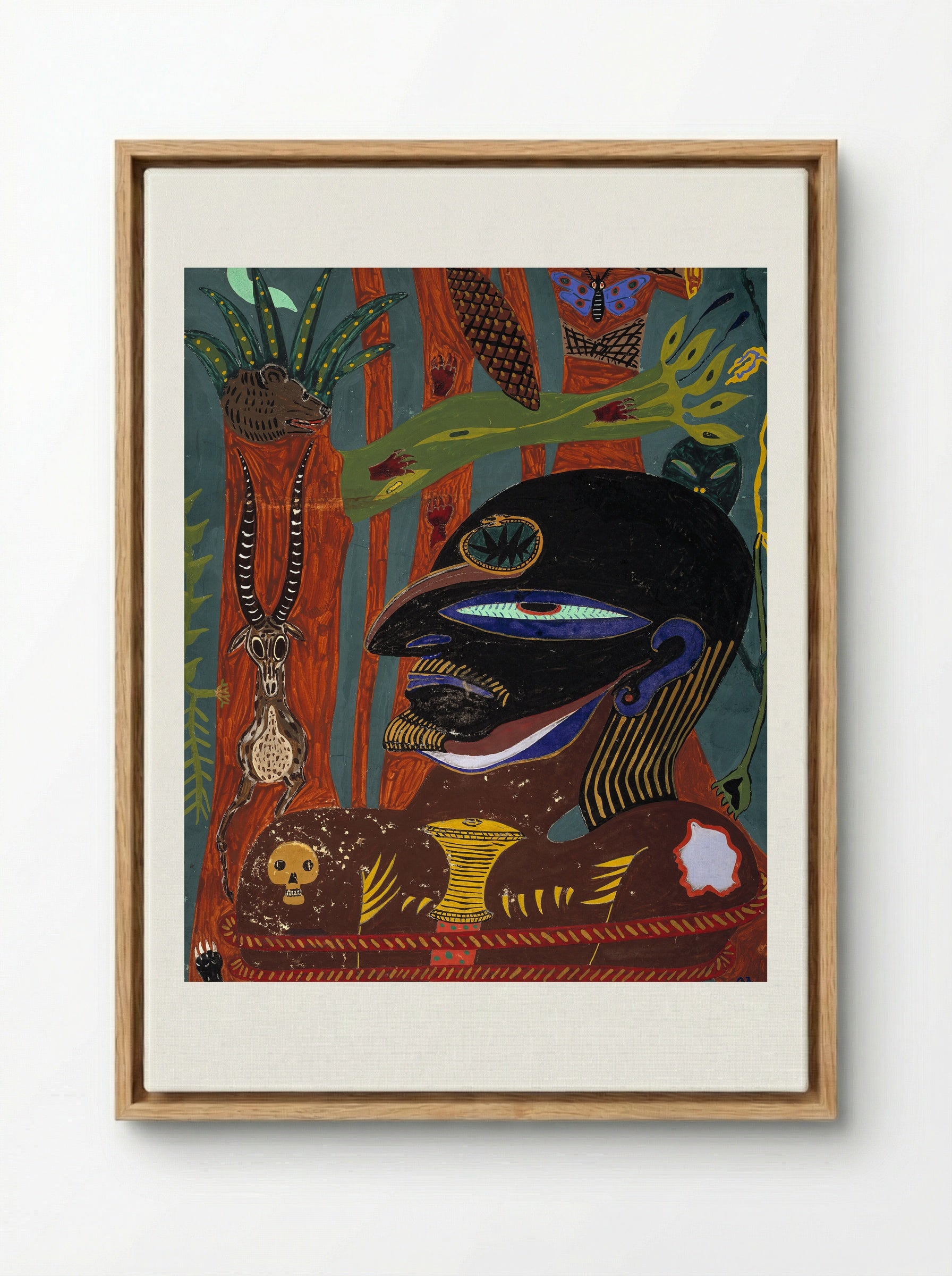 Eye of the Hunter - Edvard Petersen - Framed Canvas Wood