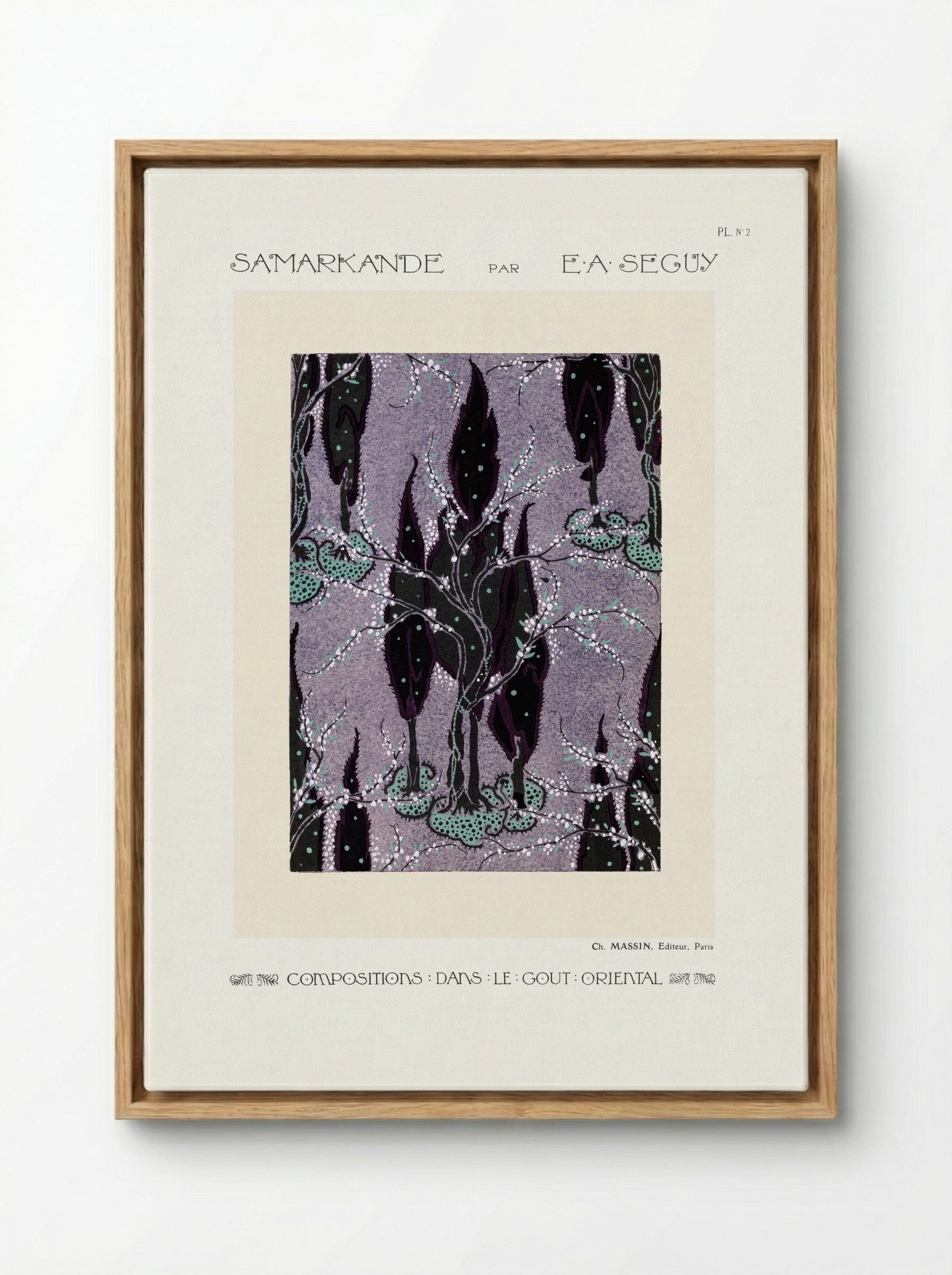 Samarkande, Plate No. 2 (Oriental Composition) - Émile-Allain Séguy - Framed Canvas Wood