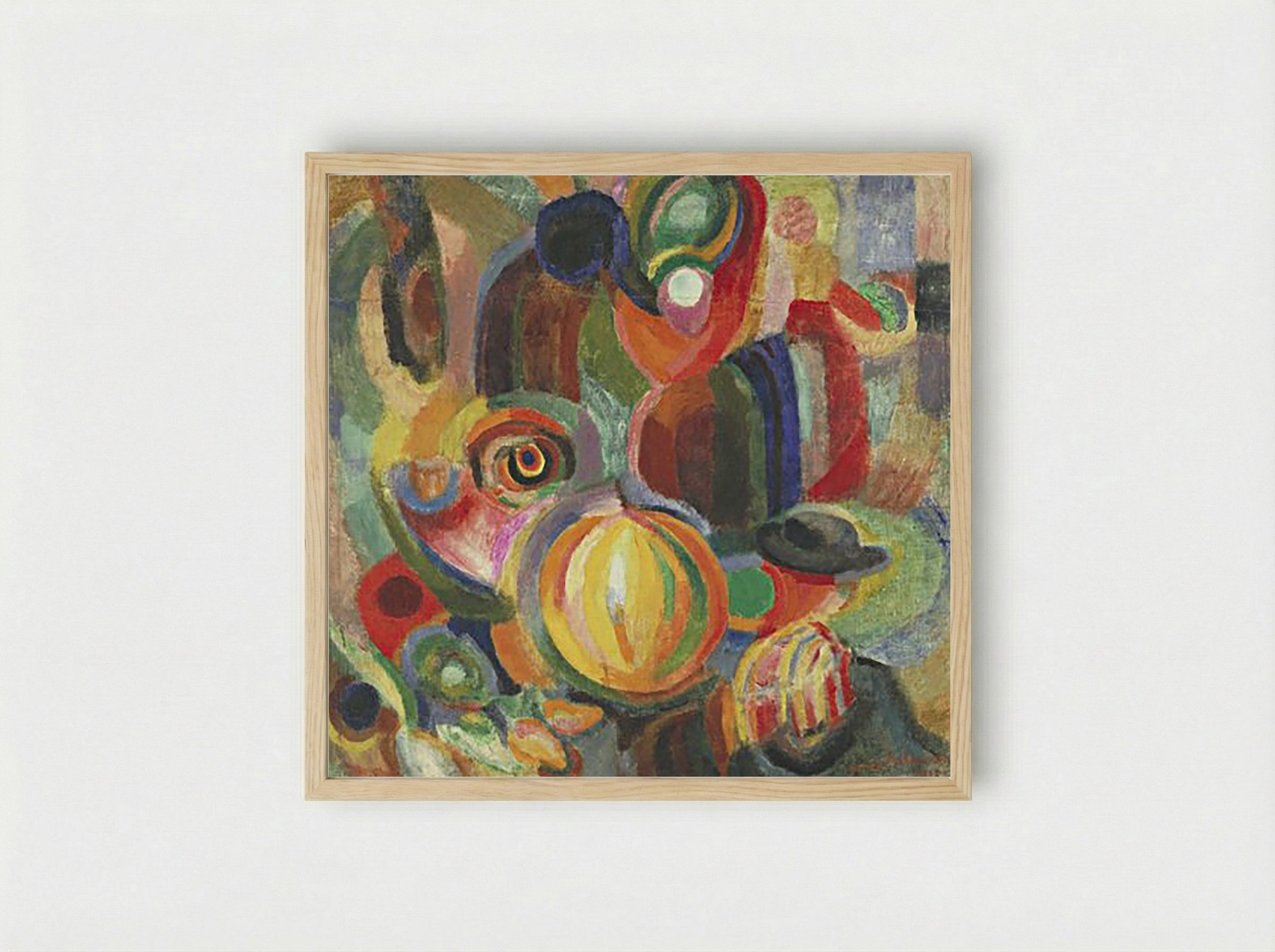 Portuguese Market (Abstract Composition) - Fine Art Print - Framed Print Wood