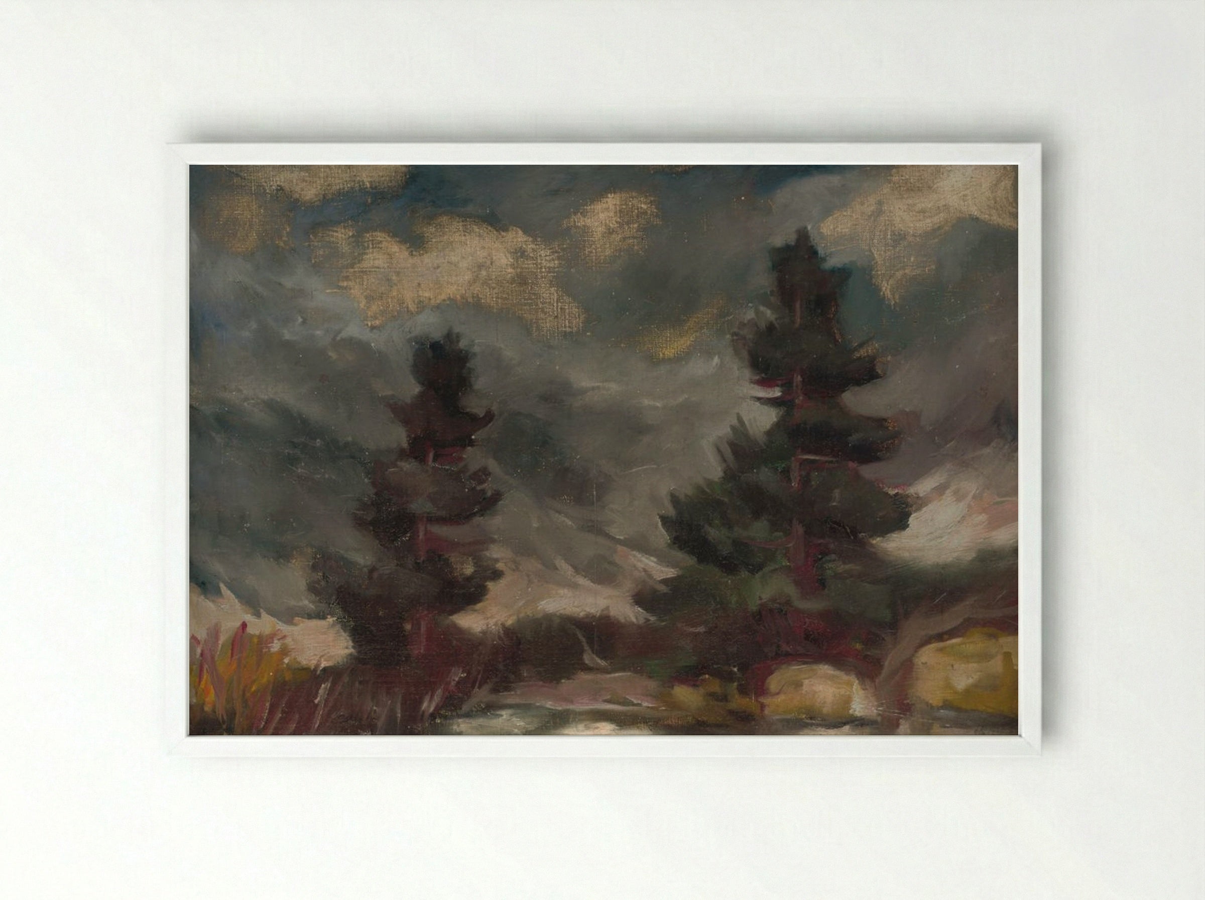 Tatra Landscape - Zolo Palugyay - Framed Print White