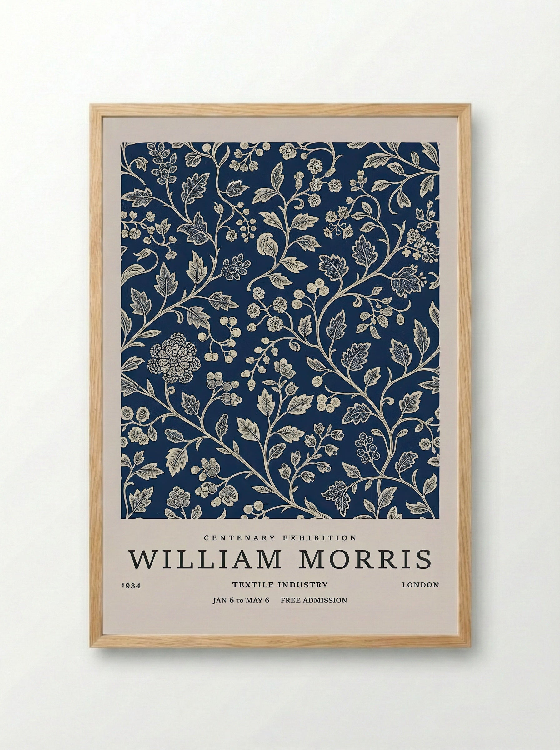 Swallowtail Butterfly - William Morris - Framed Print Wood