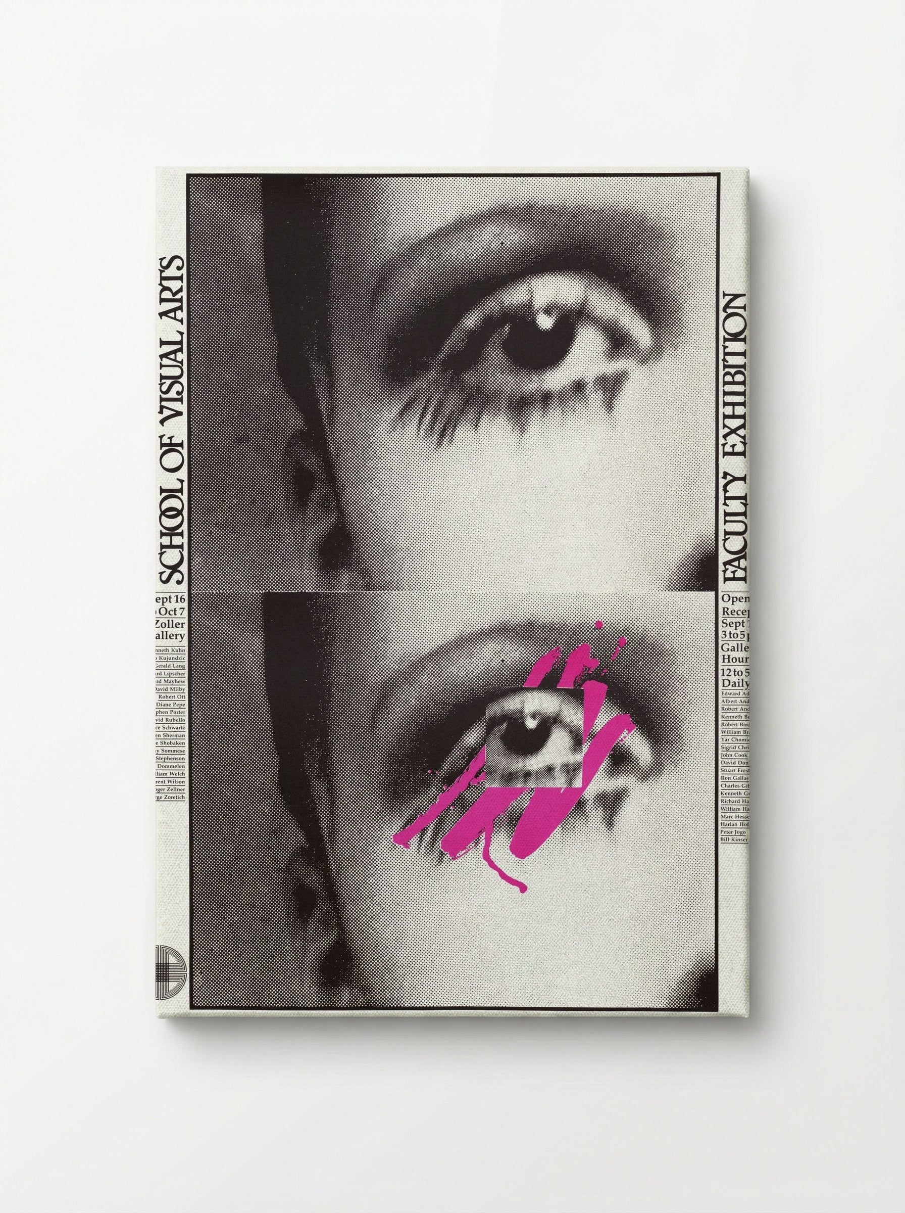 School of Visual Arts Faculty Exhibition Poster - Fine Art Print - Canvas