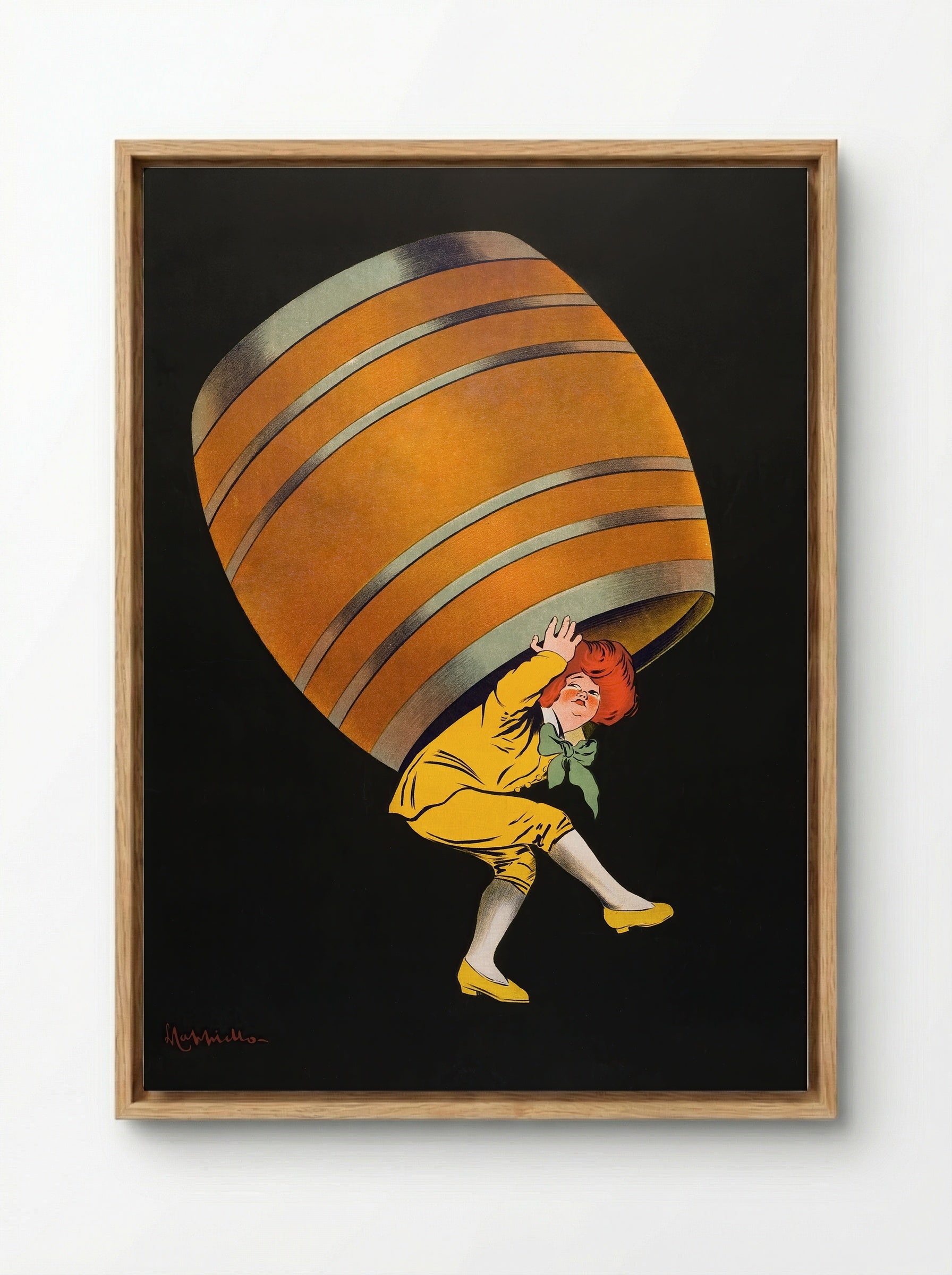 Cognac Pellisson - Leonetto Cappiello - Framed Canvas Wood