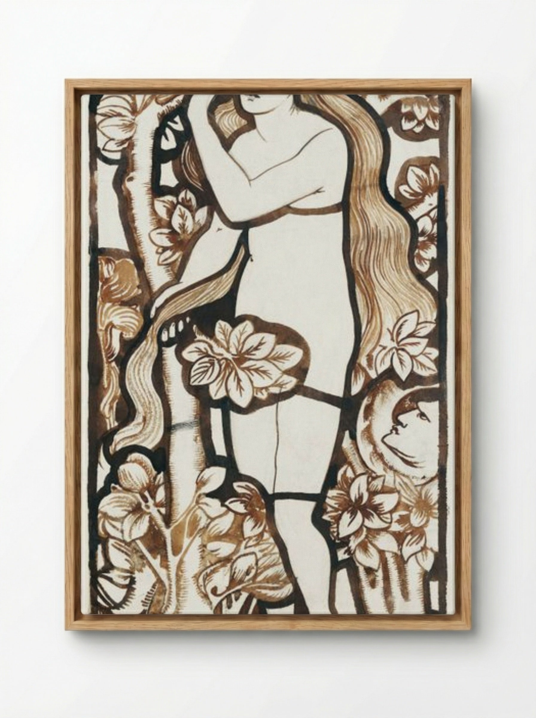 Eve - Edward Burne-Jones - Framed Canvas Wood